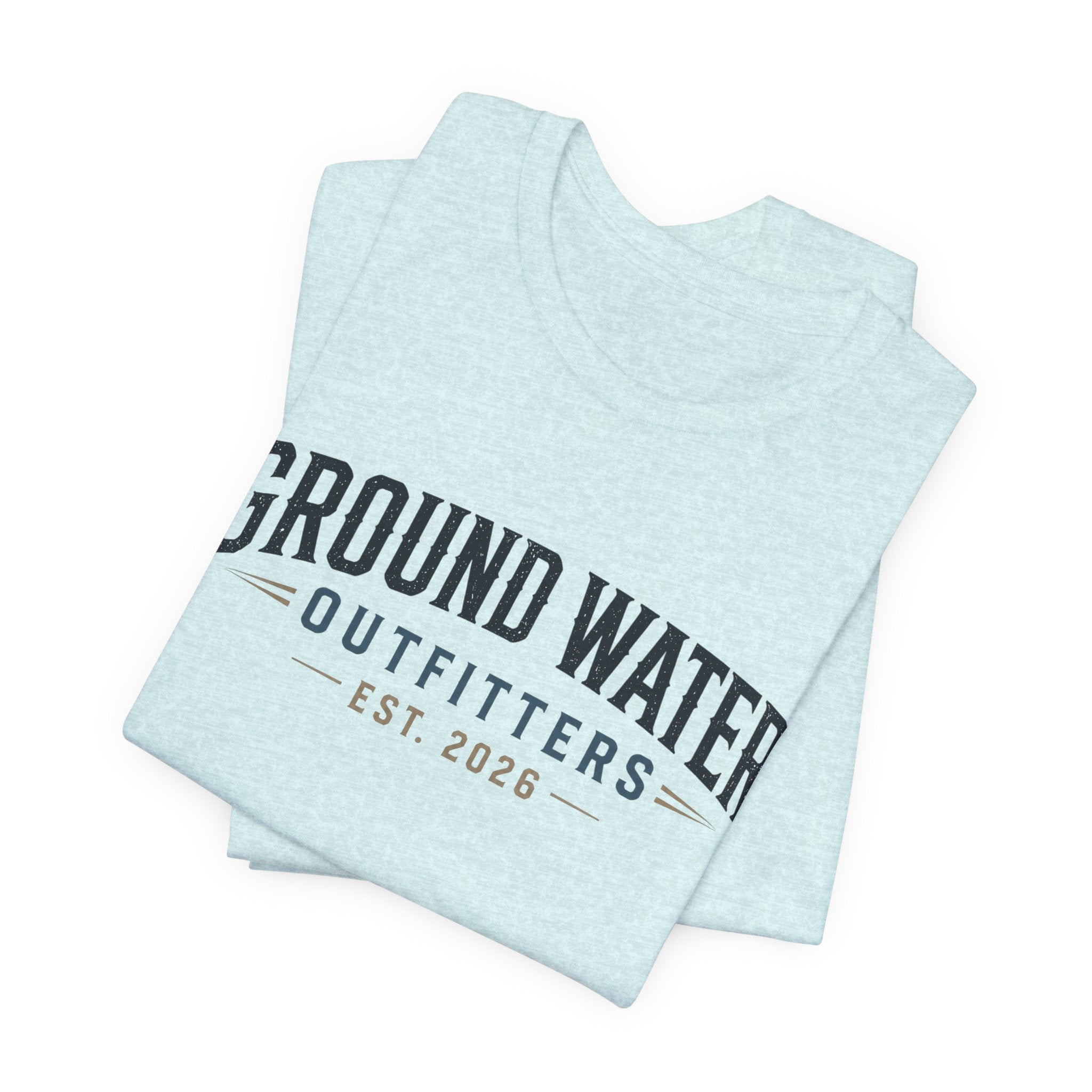Ground Water Outfitters Tee – 'Ground Water' Arch Logo T‑Shirt