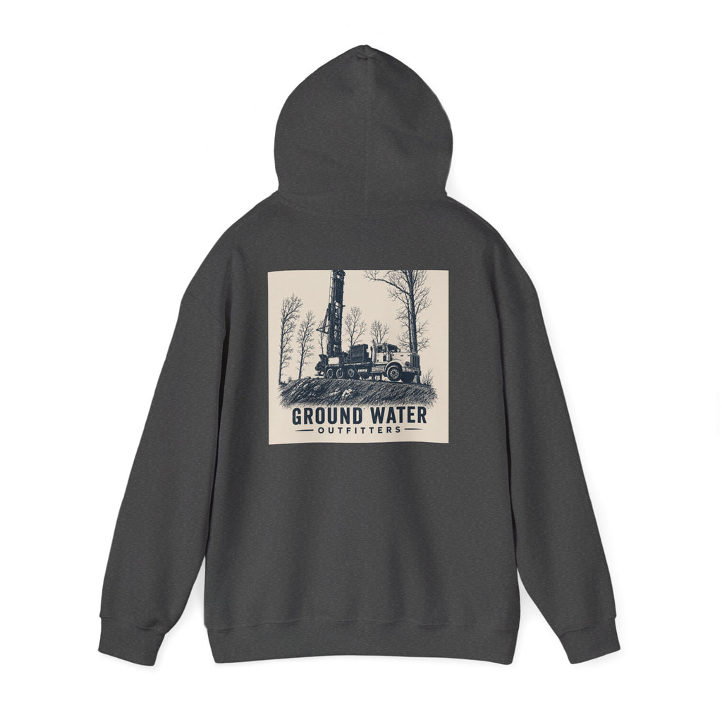 Ground Water Outfitters Hoodie — Vintage Truck Outdoors Pullover