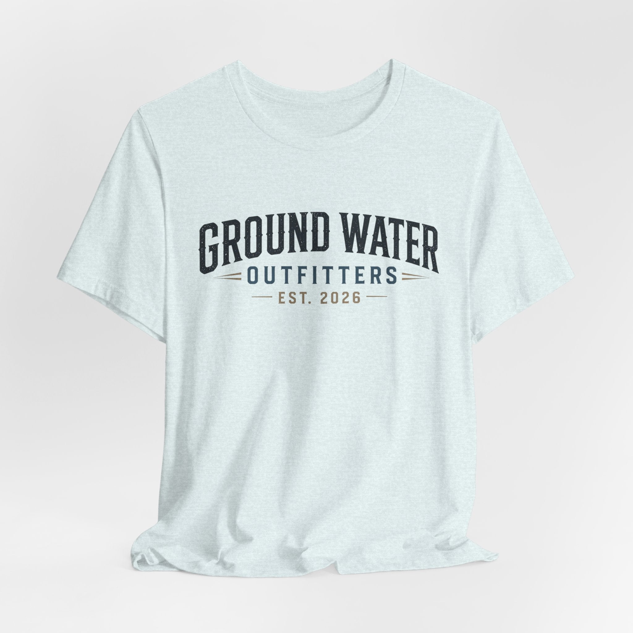 Ground Water Outfitters Tee – 'Ground Water' Arch Logo T‑Shirt