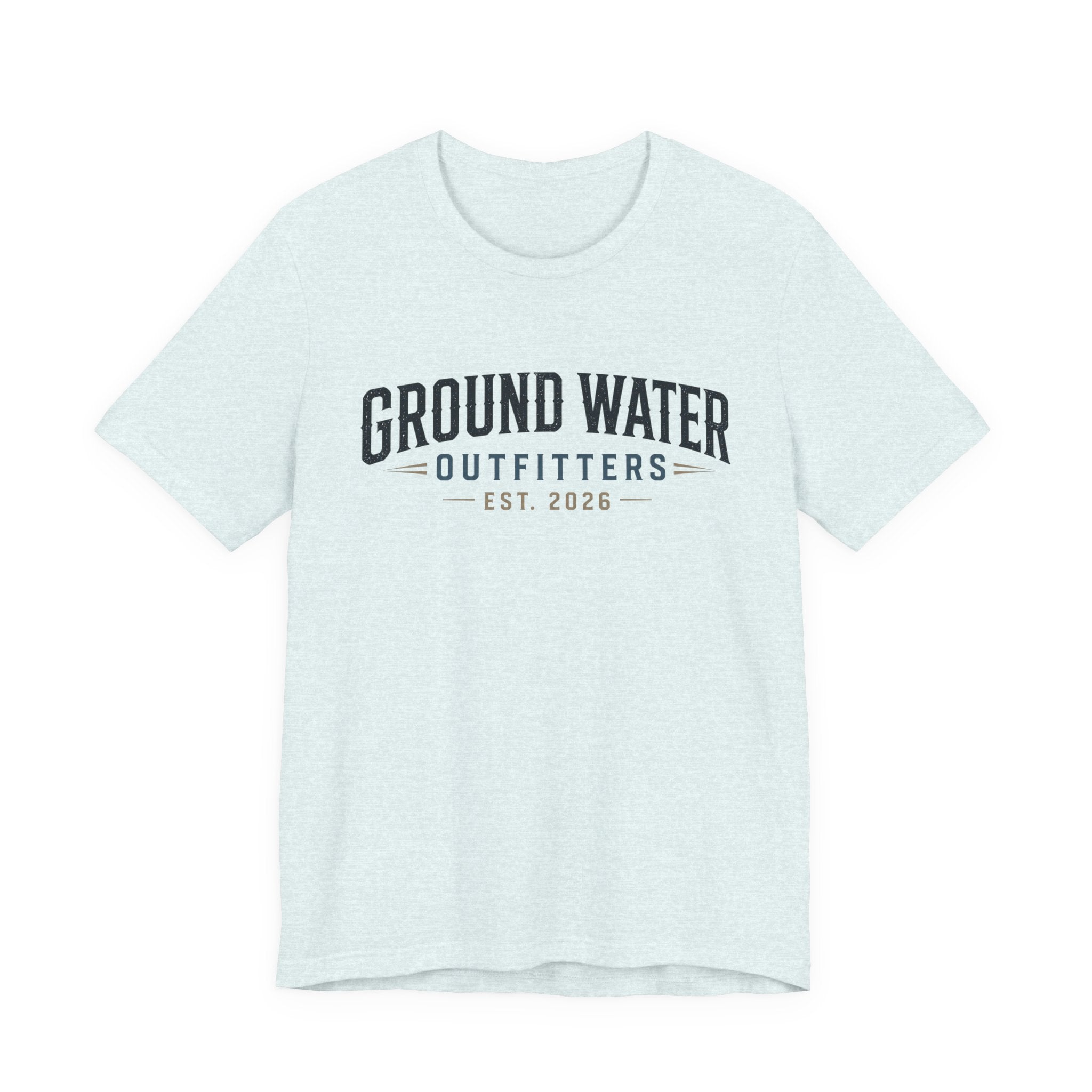 Ground Water Outfitters Tee – 'Ground Water' Arch Logo T‑Shirt