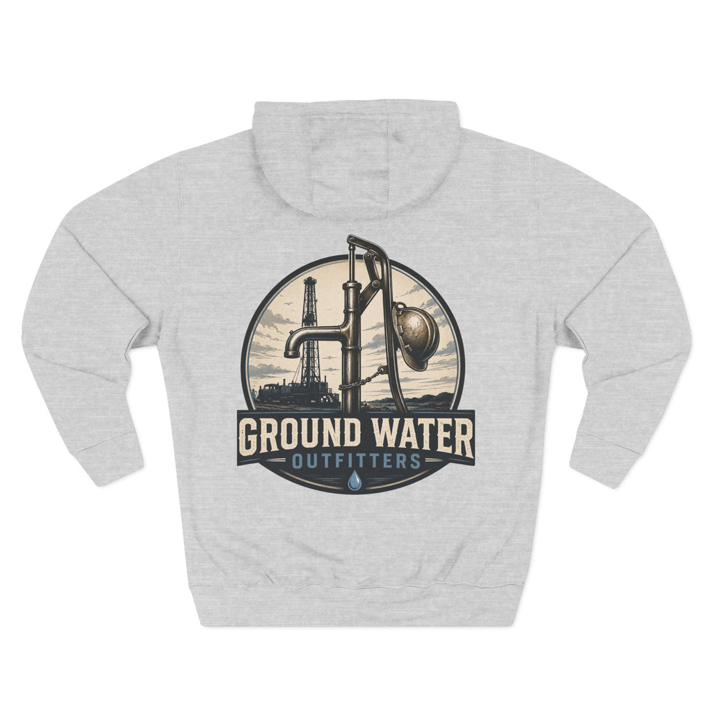 Three-Panel Fleece Hoodie