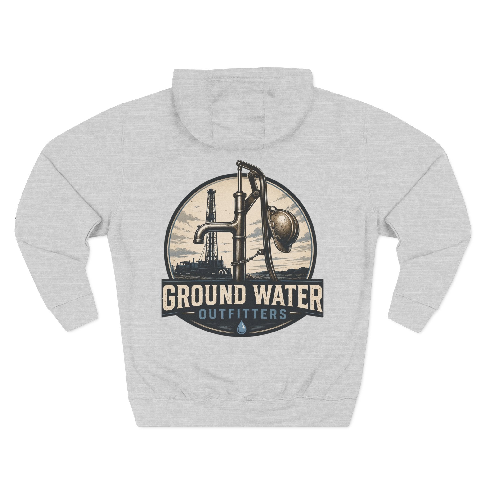 Three-Panel Fleece Hoodie