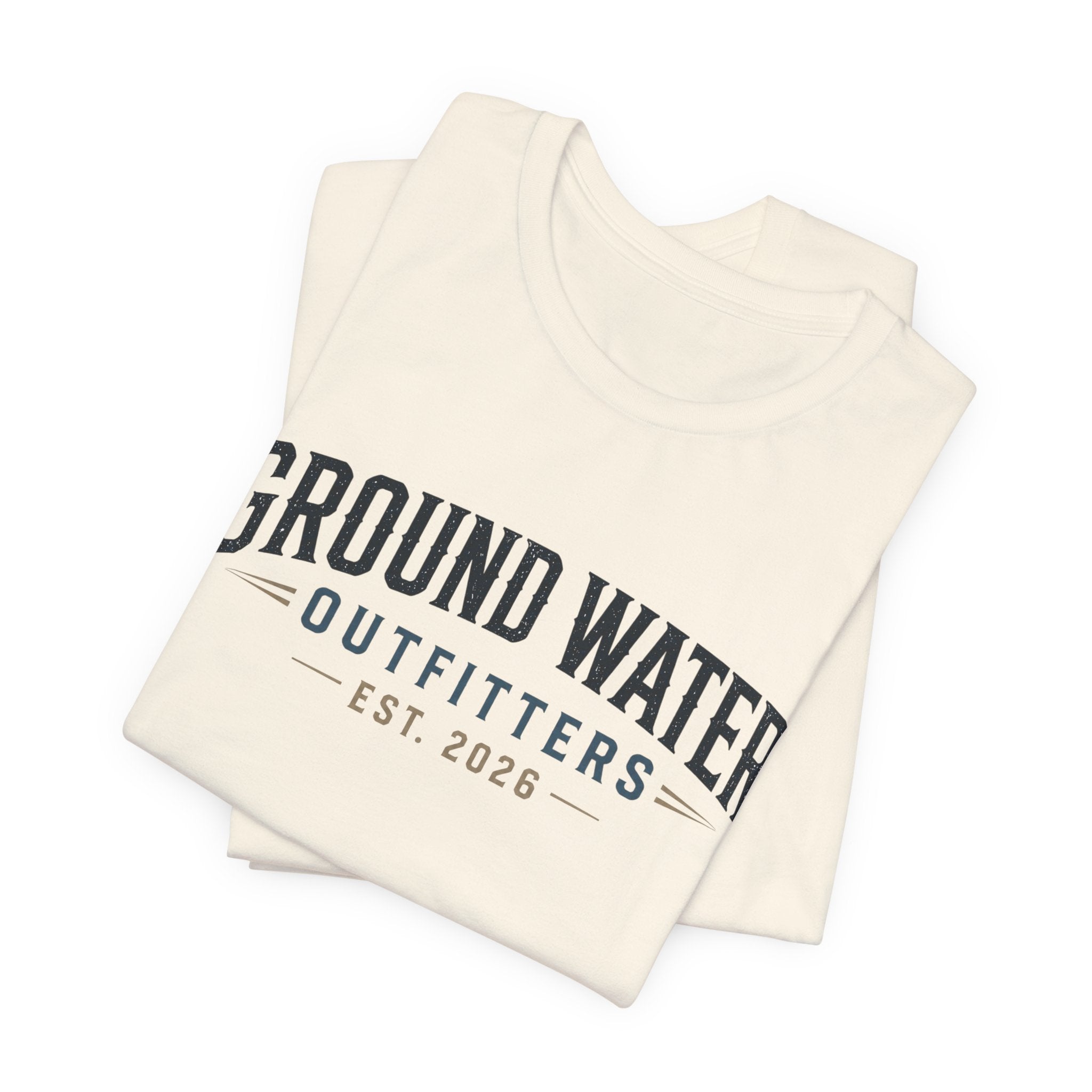 Ground Water Outfitters Tee – 'Ground Water' Arch Logo T‑Shirt