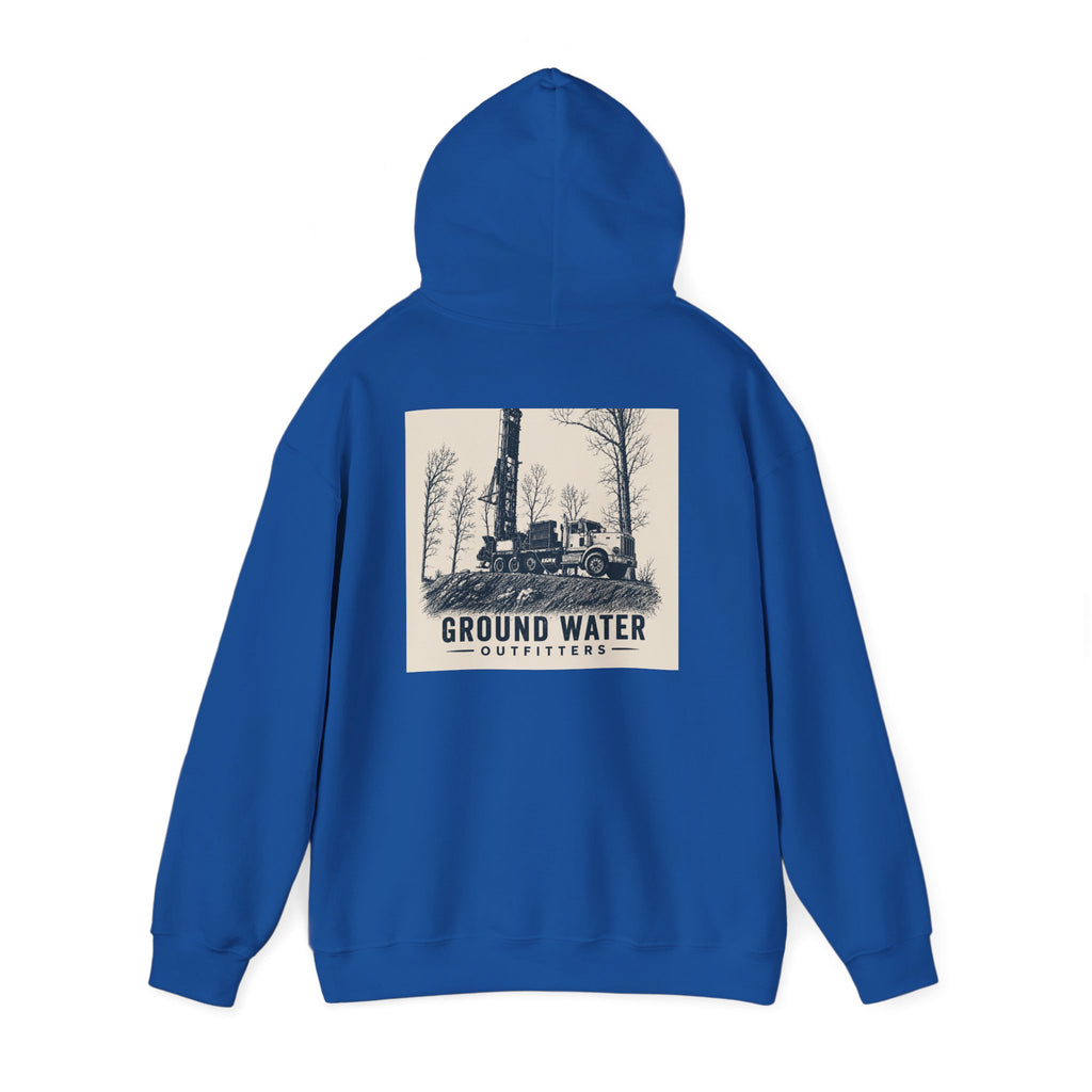 Ground Water Outfitters Hoodie — Vintage Truck Outdoors Pullover