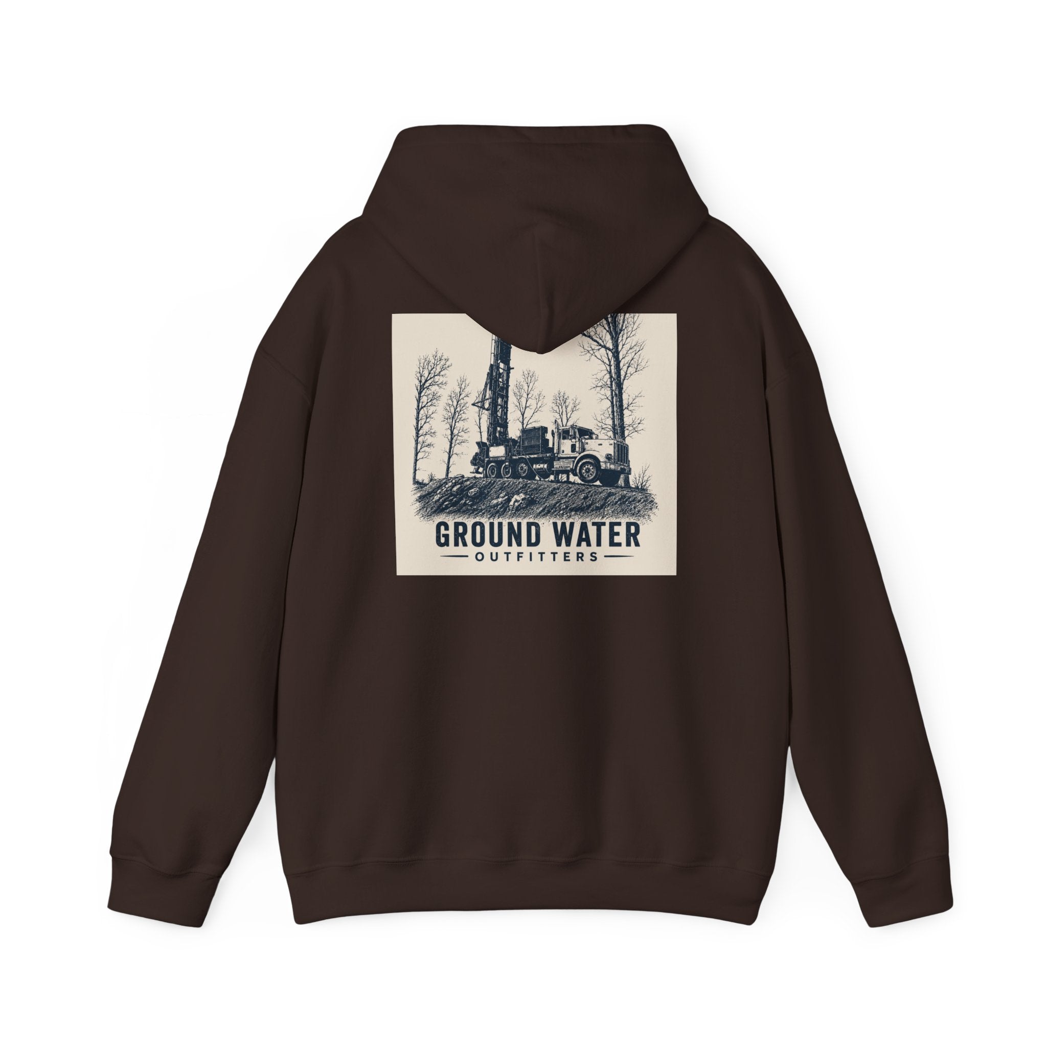 Ground Water Outfitters Hoodie — Vintage Truck Outdoors Pullover