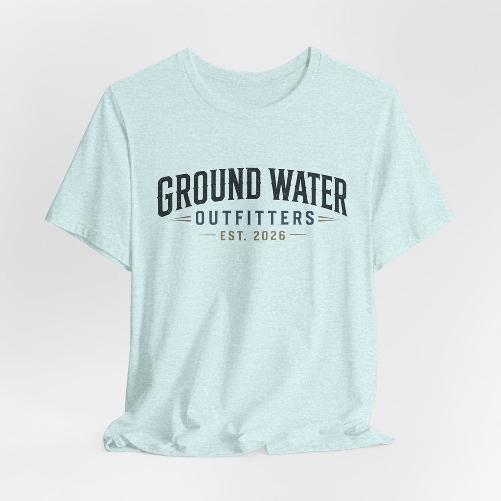 Ground Water Outfitters Tee – 'Ground Water' Arch Logo T‑Shirt