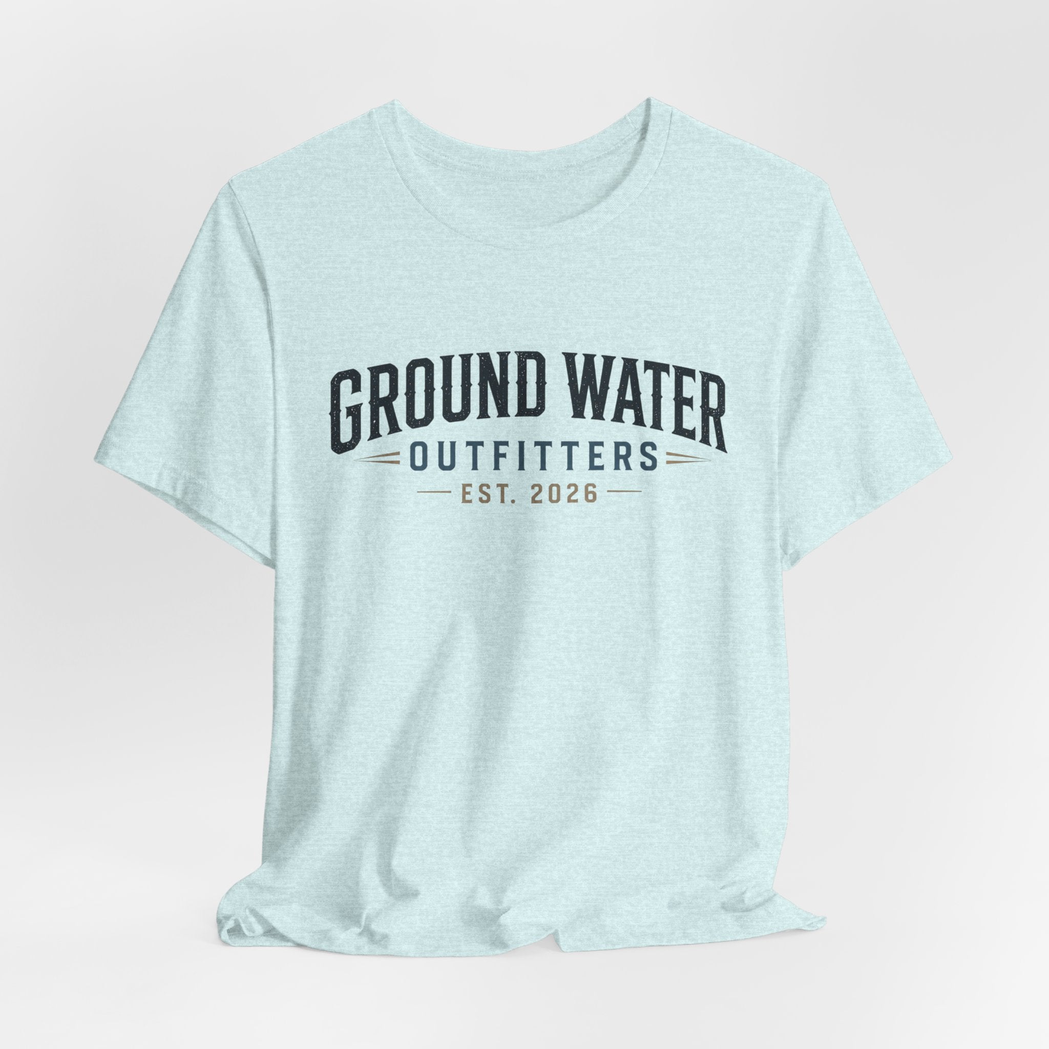 Ground Water Outfitters Tee – 'Ground Water' Arch Logo T‑Shirt