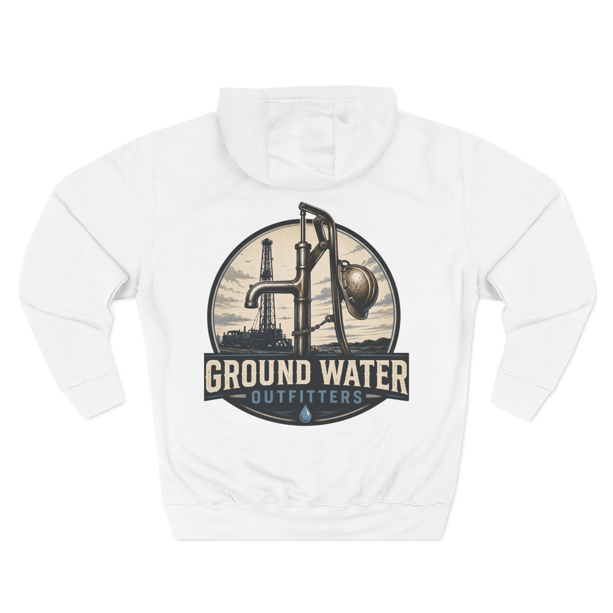 Three-Panel Fleece Hoodie