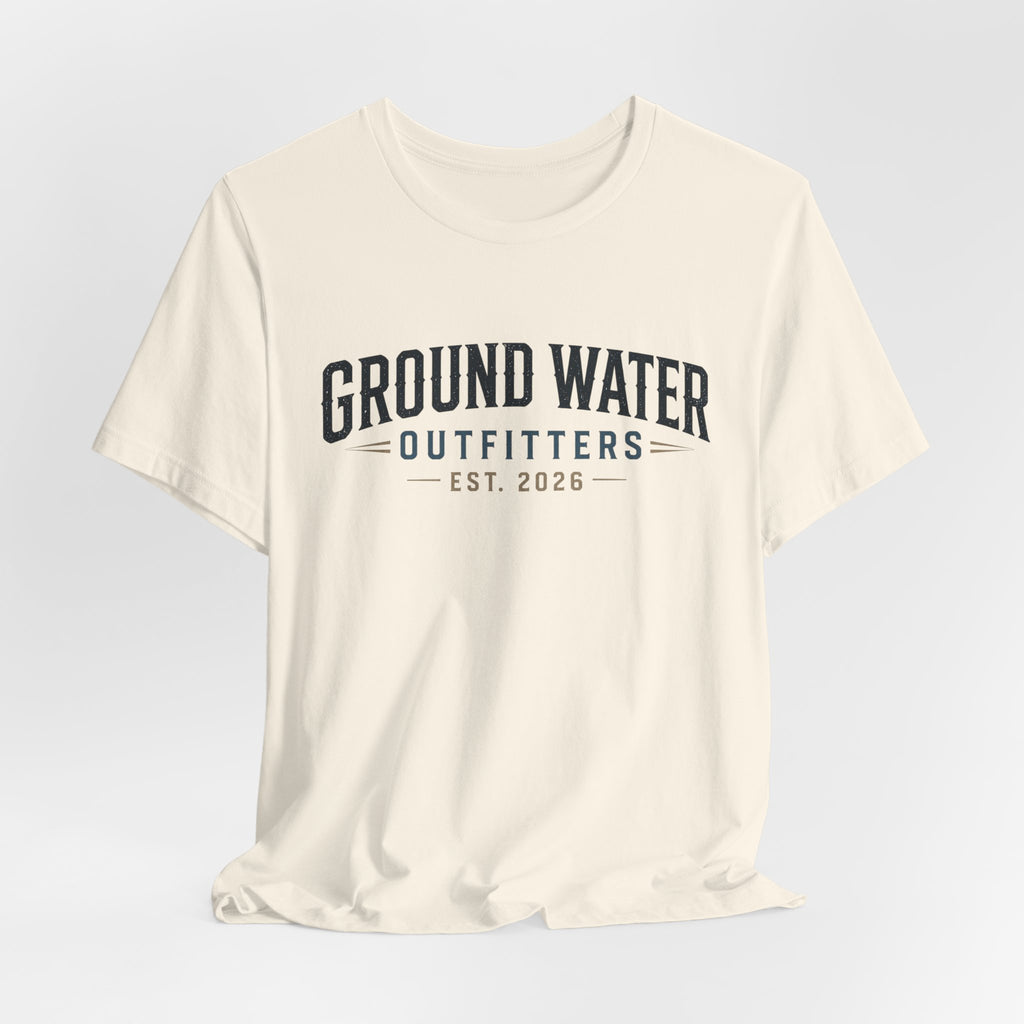 Ground Water Outfitters Tee – 'Ground Water' Arch Logo T‑Shirt