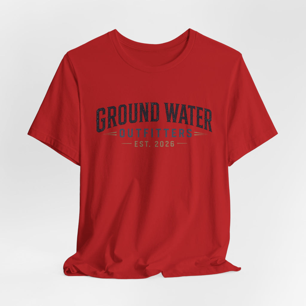 Ground Water Outfitters Tee – 'Ground Water' Arch Logo T‑Shirt