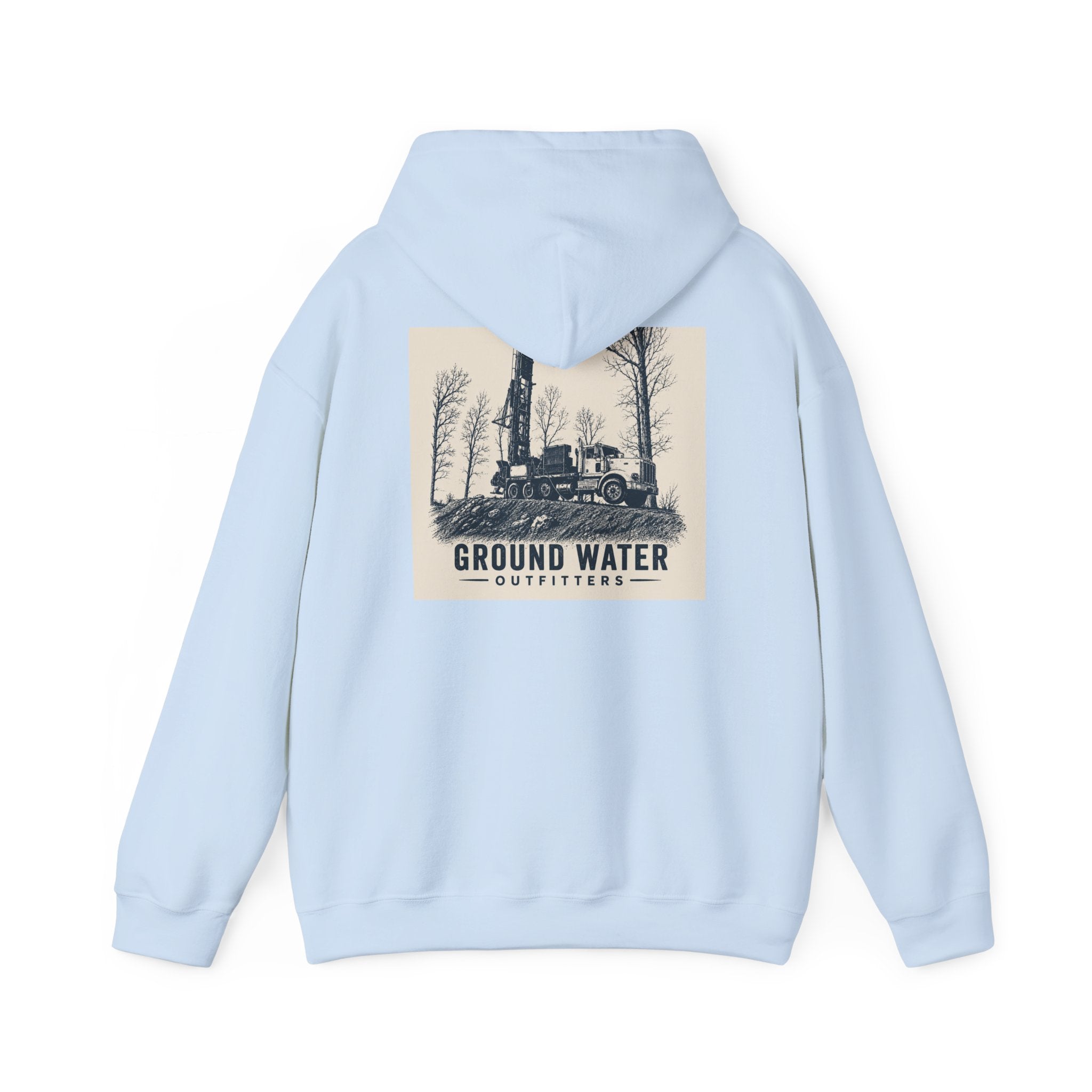 Ground Water Outfitters Hoodie — Vintage Truck Outdoors Pullover