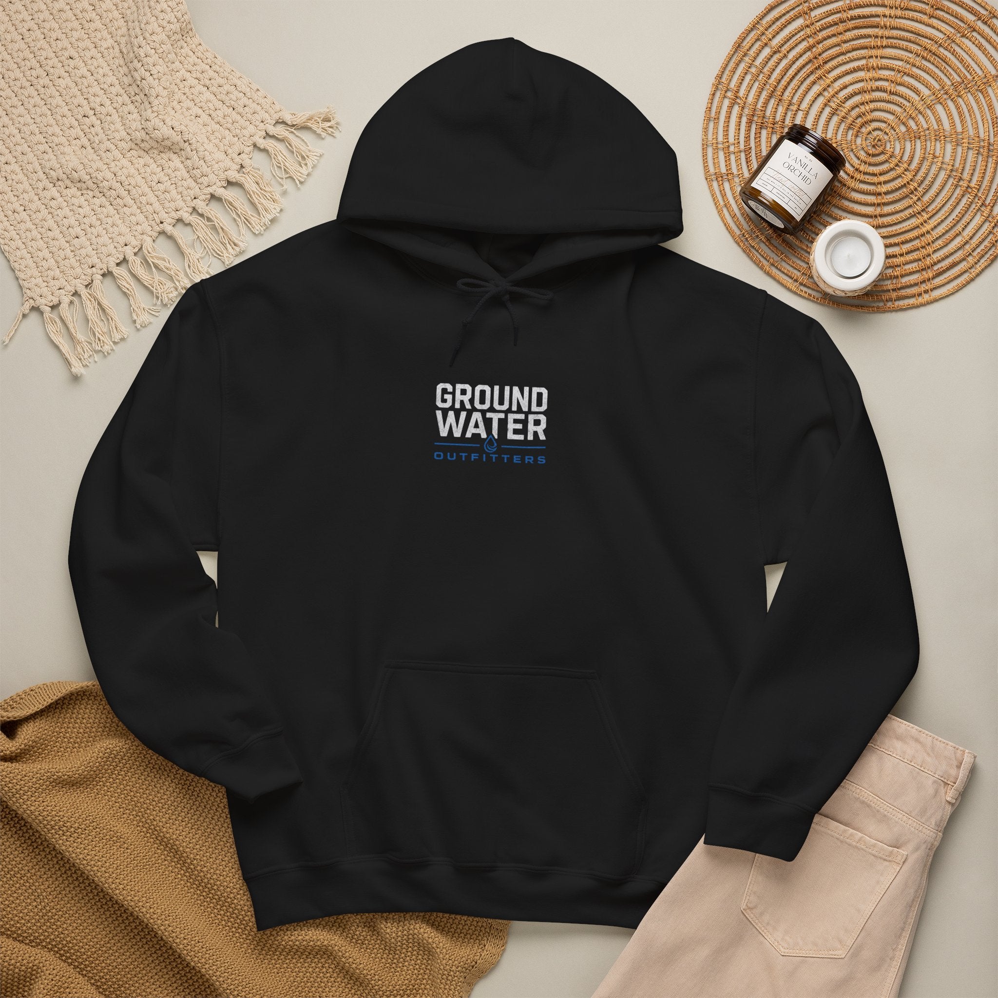 Ground Water Outfitters Hoodie — Vintage Truck Outdoors Pullover
