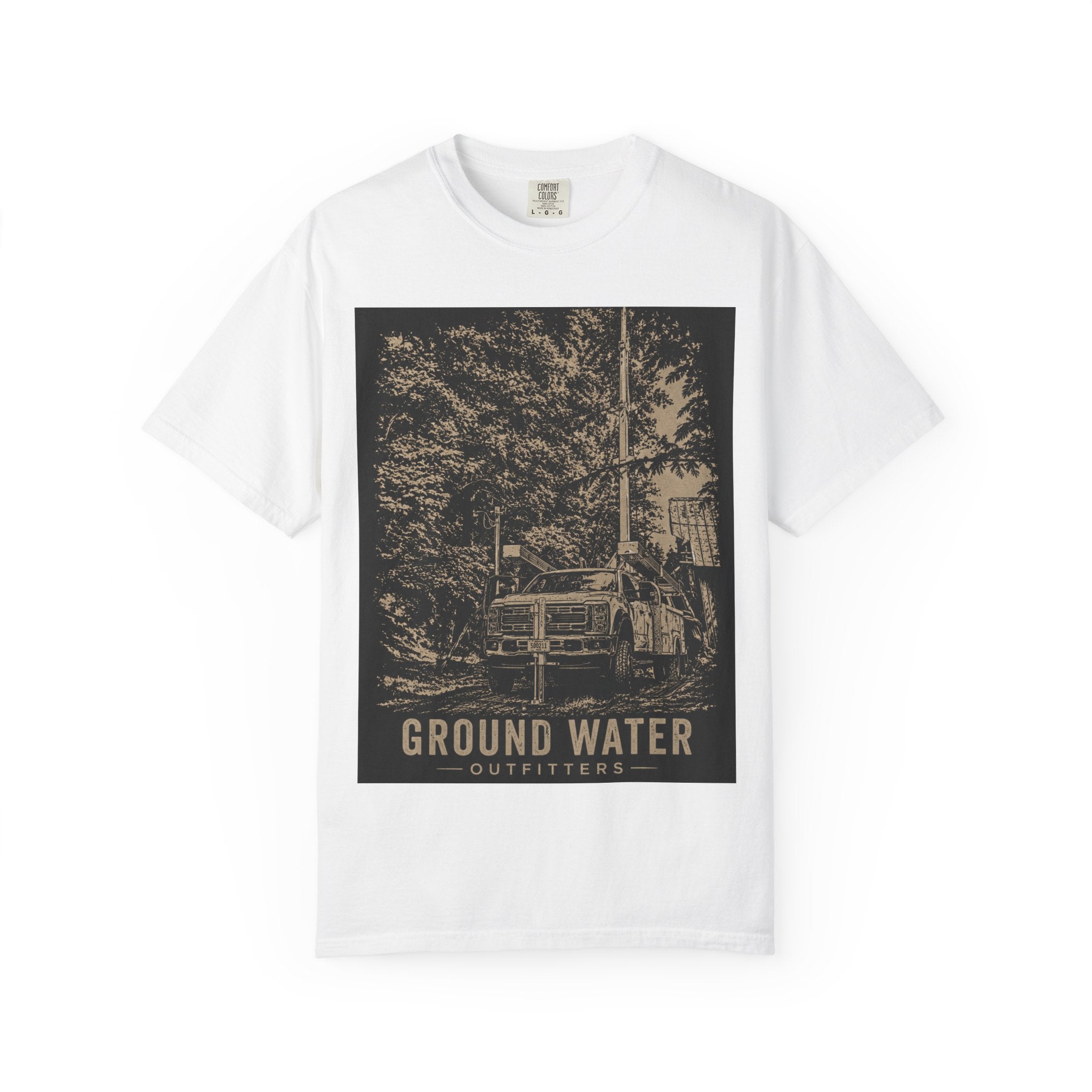 Ground Water Outfitters Truck Tee — Outdoor Adventure Graphic T-Shirt