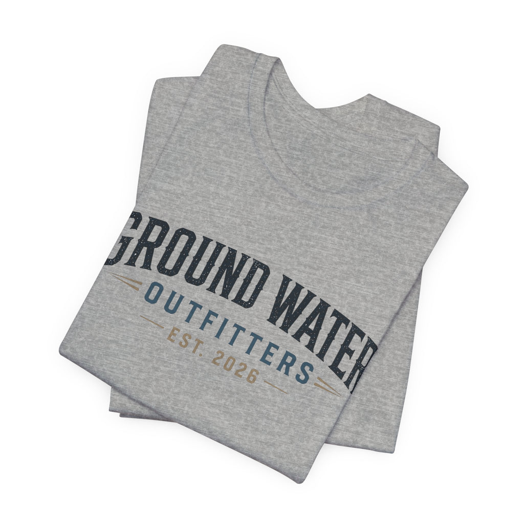 Ground Water Outfitters Tee – 'Ground Water' Arch Logo T‑Shirt