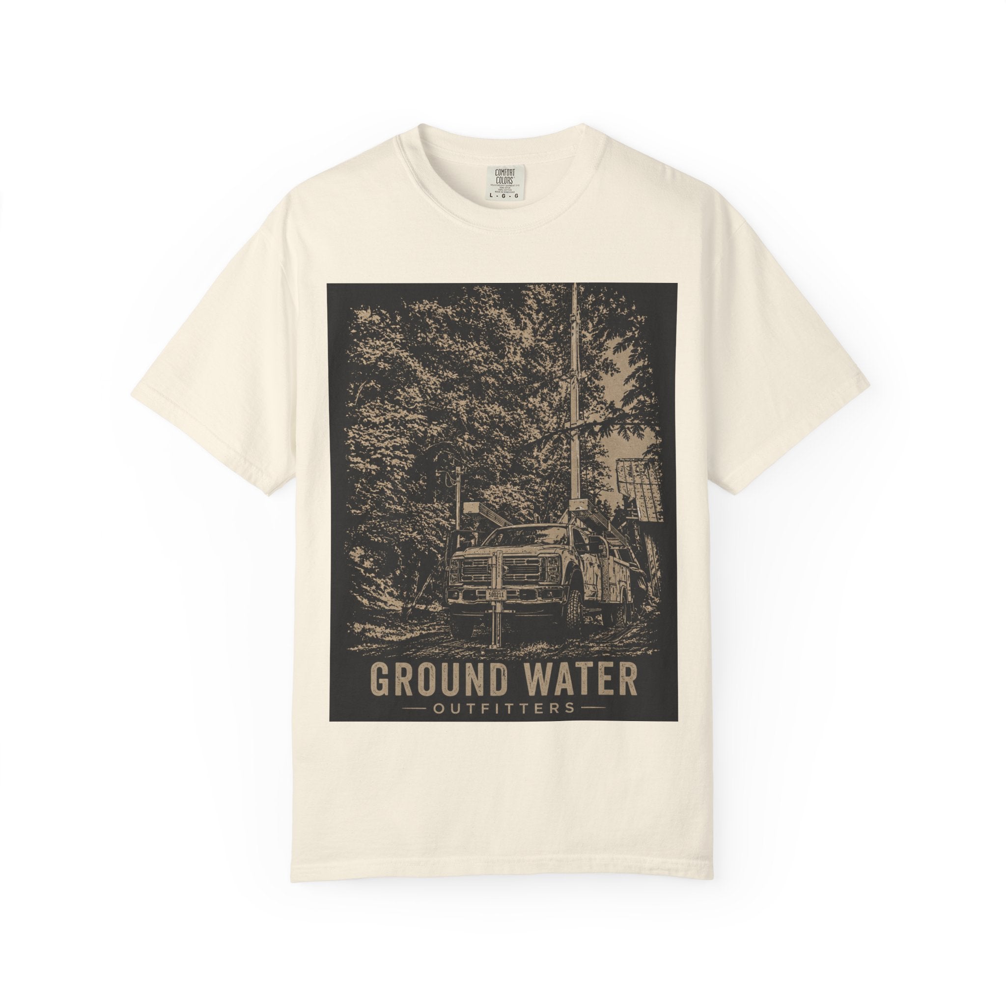 Ground Water Outfitters Truck Tee — Outdoor Adventure Graphic T-Shirt