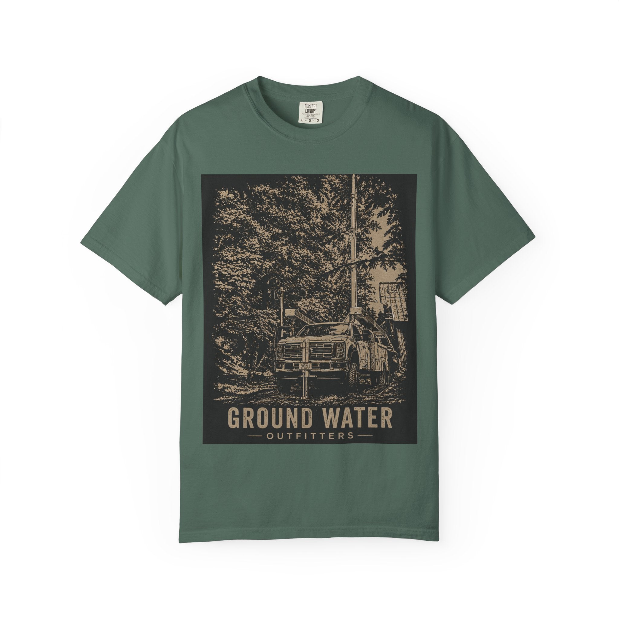 Ground Water Outfitters Truck Tee — Outdoor Adventure Graphic T-Shirt