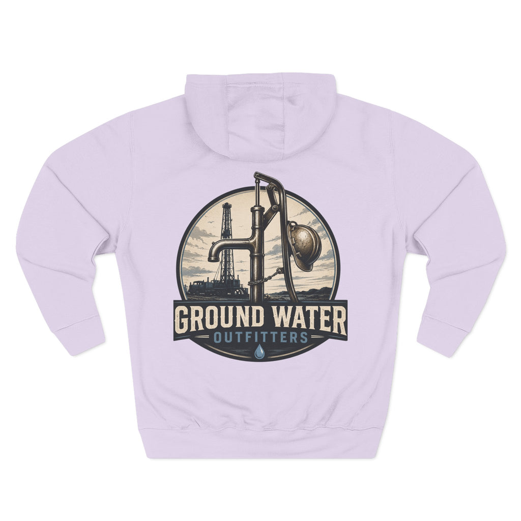 Three-Panel Fleece Hoodie