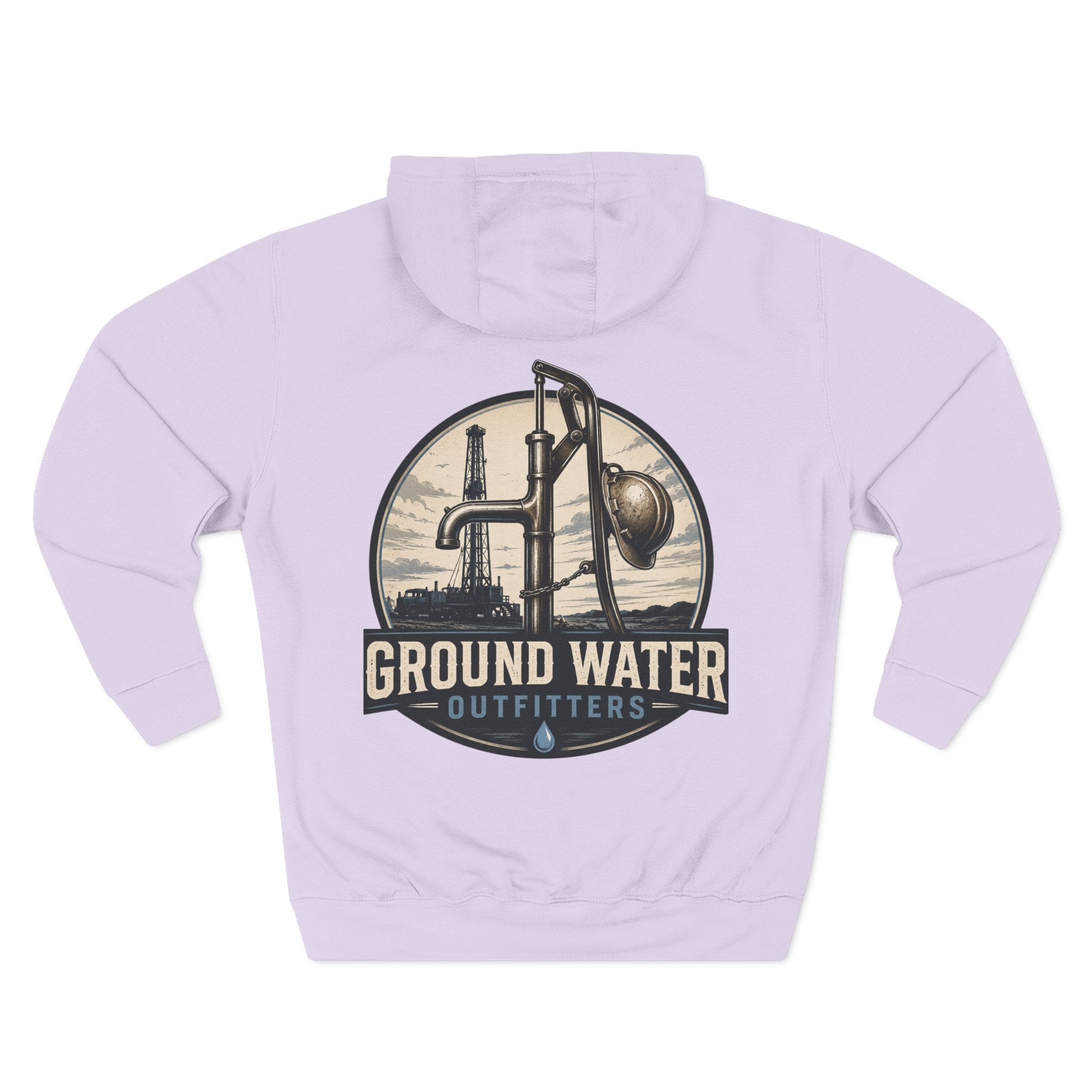 Three-Panel Fleece Hoodie