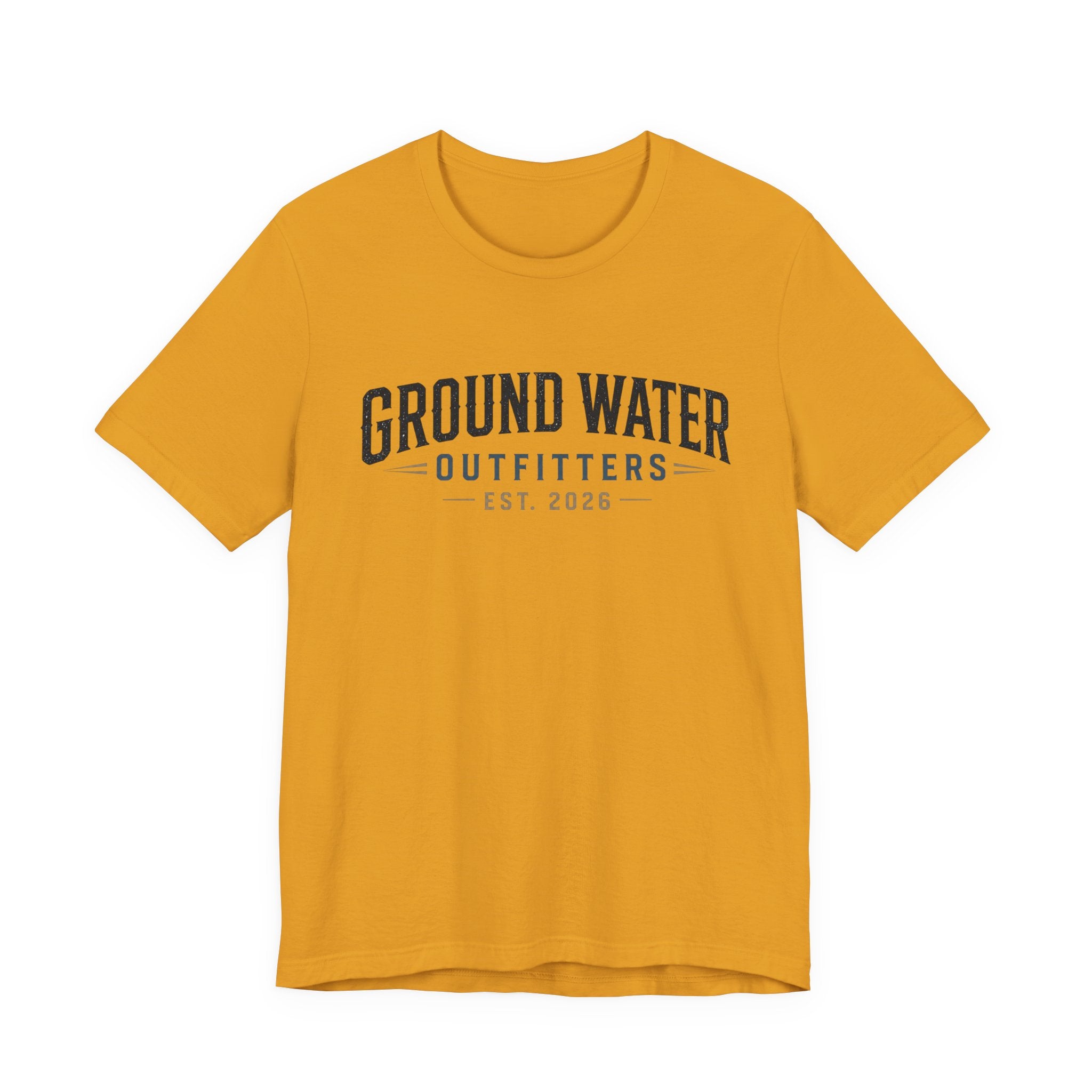 Ground Water Outfitters Tee – 'Ground Water' Arch Logo T‑Shirt