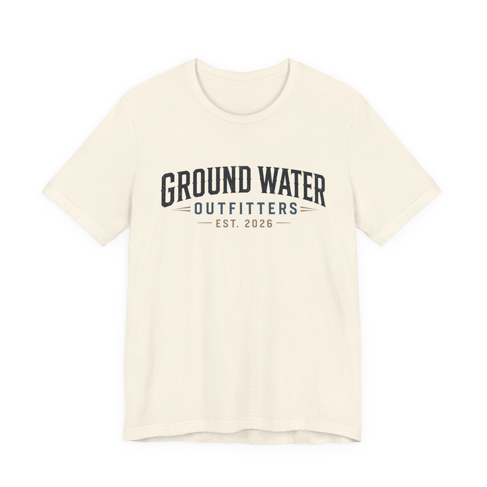 Ground Water Outfitters Tee – 'Ground Water' Arch Logo T‑Shirt