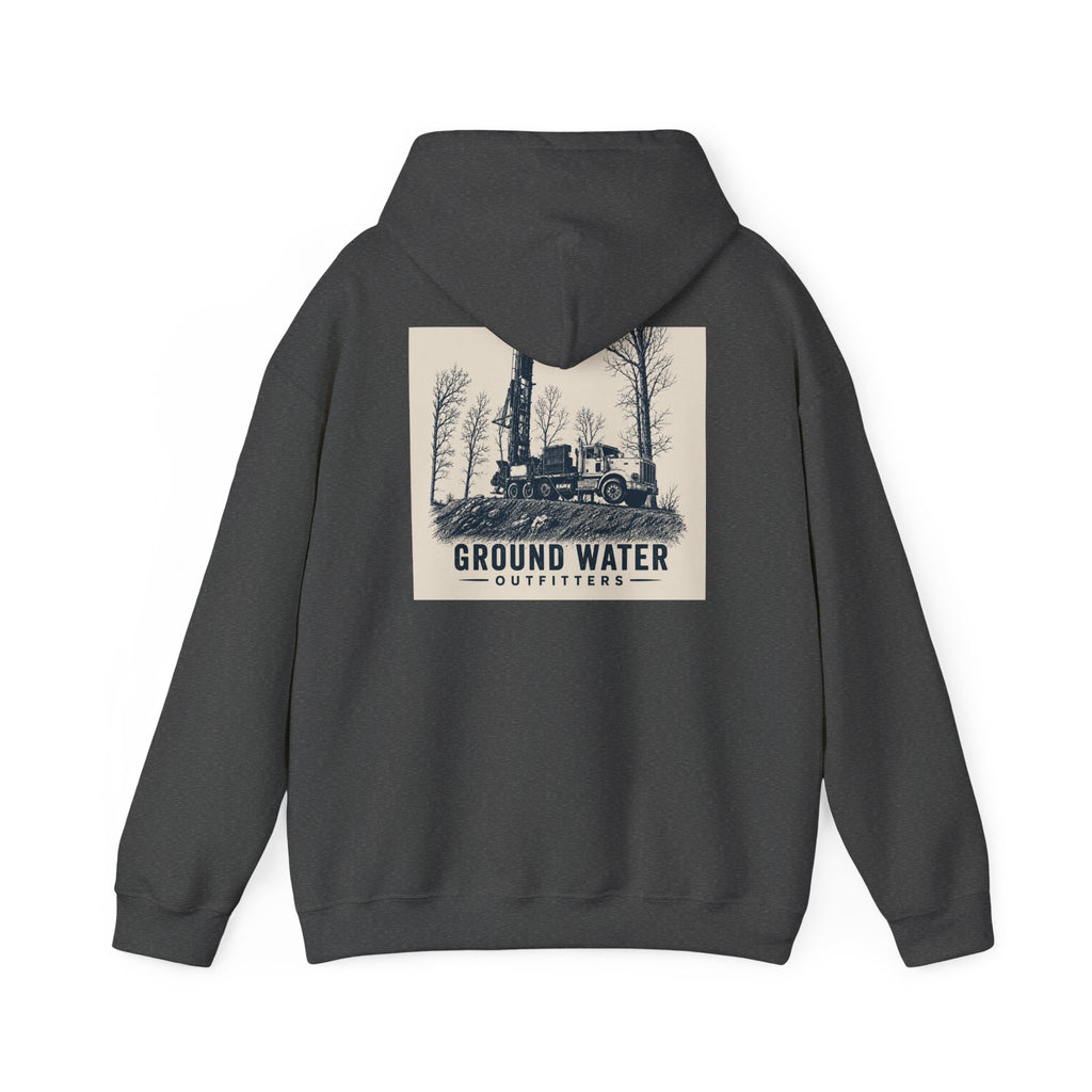 Ground Water Outfitters Hoodie — Vintage Truck Outdoors Pullover