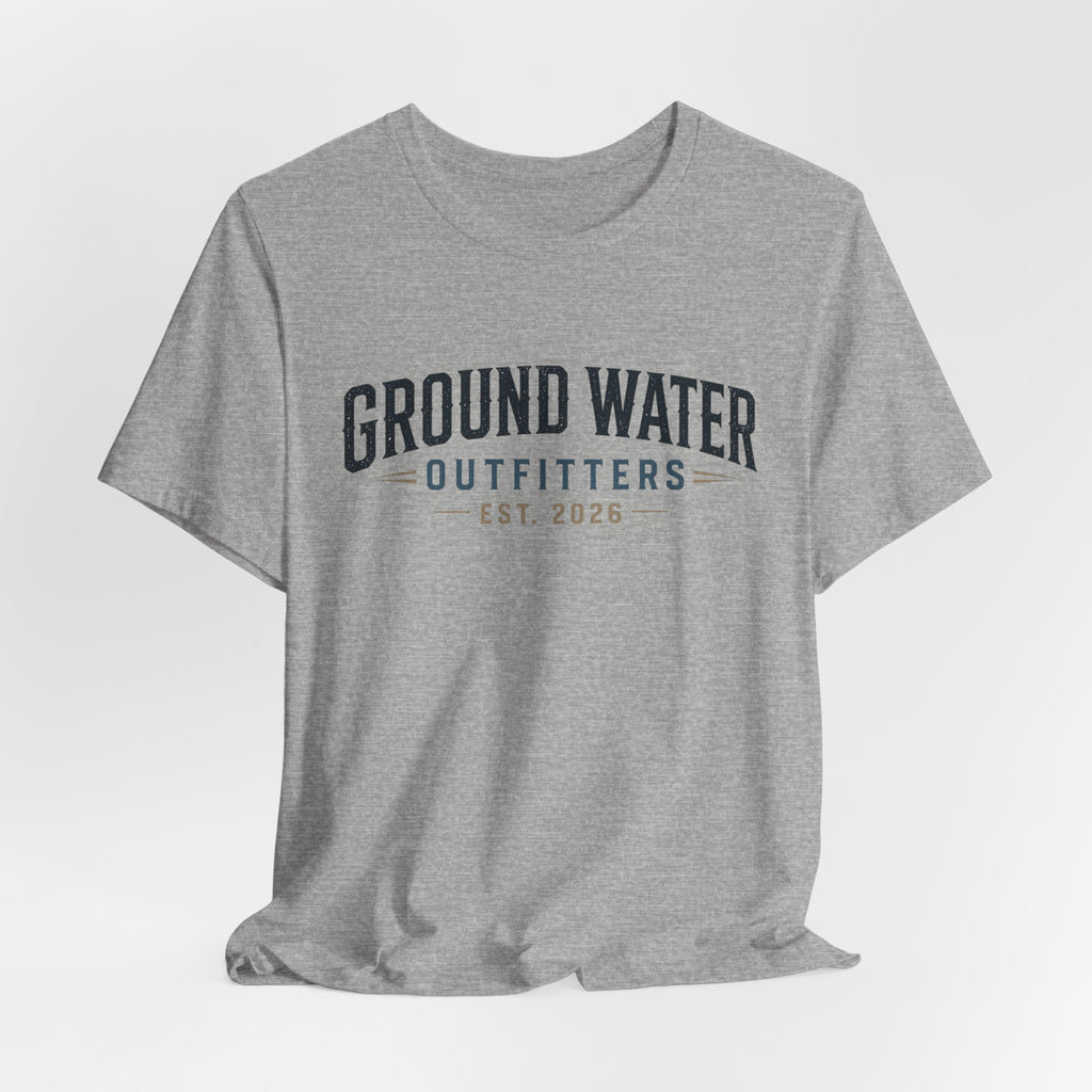 Ground Water Outfitters Tee – 'Ground Water' Arch Logo T‑Shirt