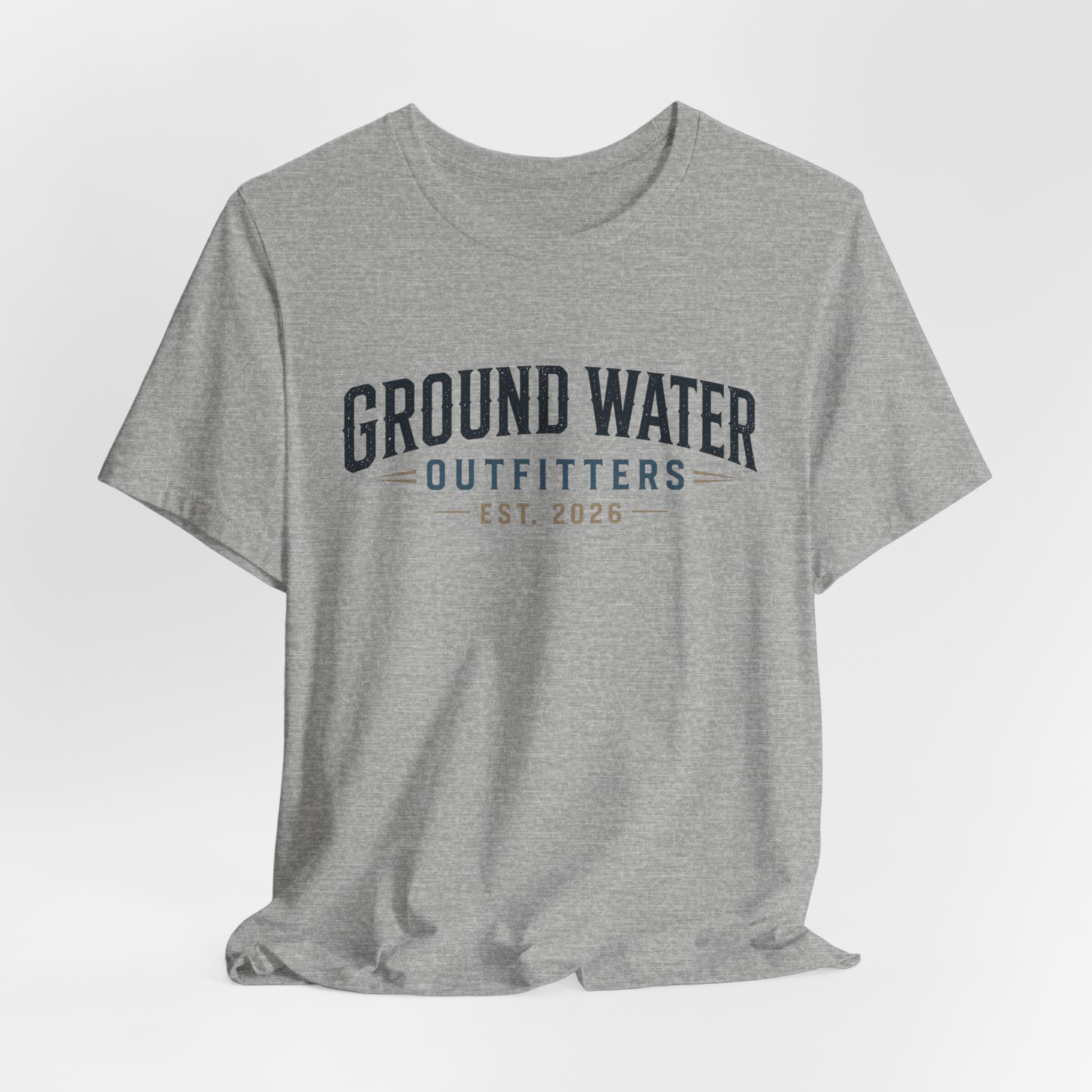 Ground Water Outfitters Tee – 'Ground Water' Arch Logo T‑Shirt
