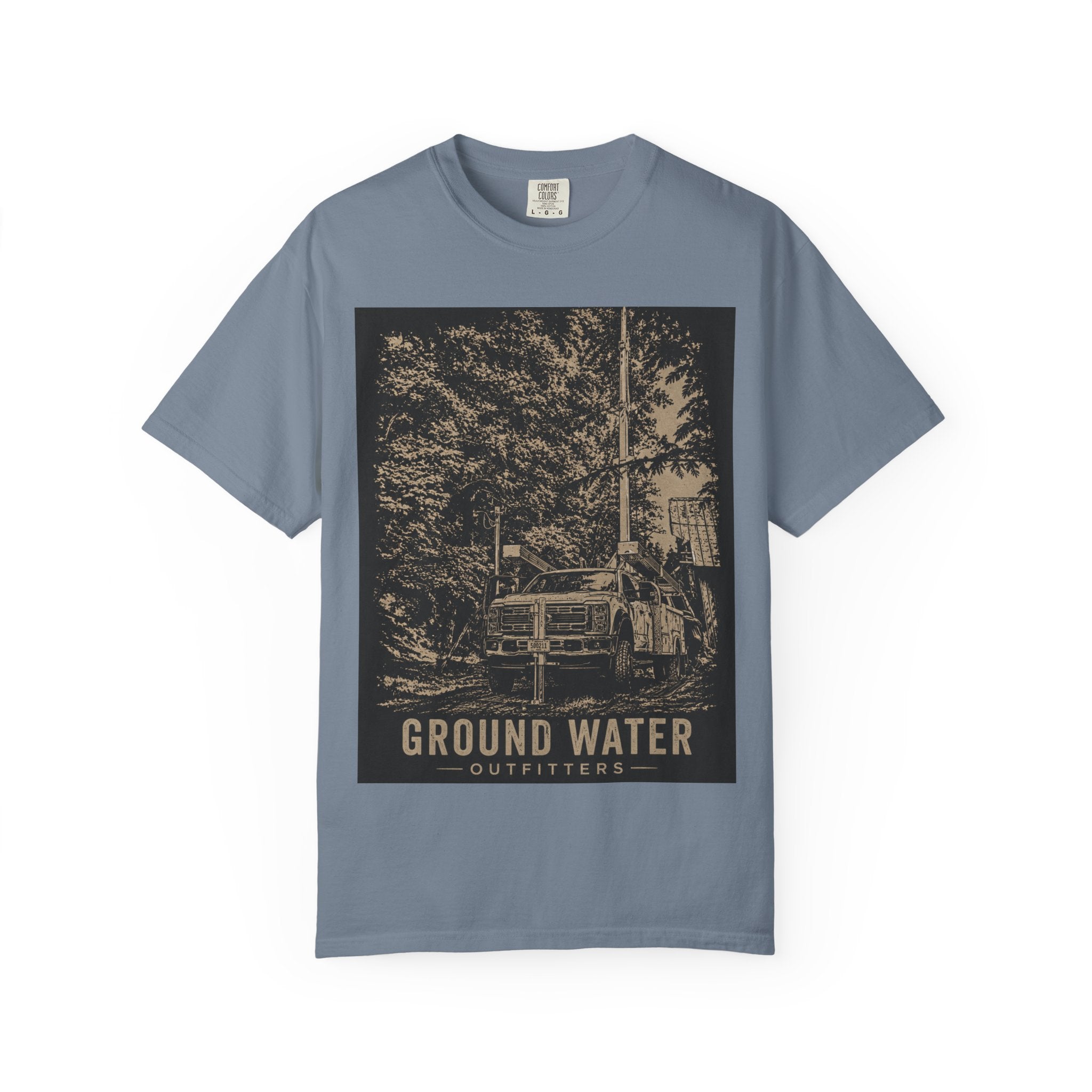 Ground Water Outfitters Truck Tee — Outdoor Adventure Graphic T-Shirt
