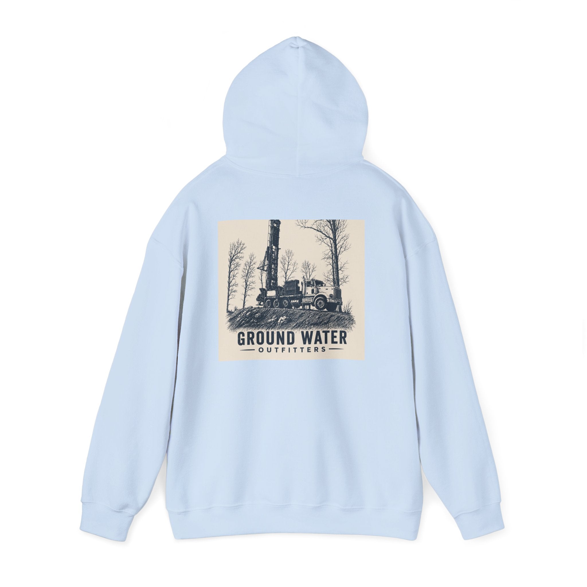 Ground Water Outfitters Hoodie — Vintage Truck Outdoors Pullover