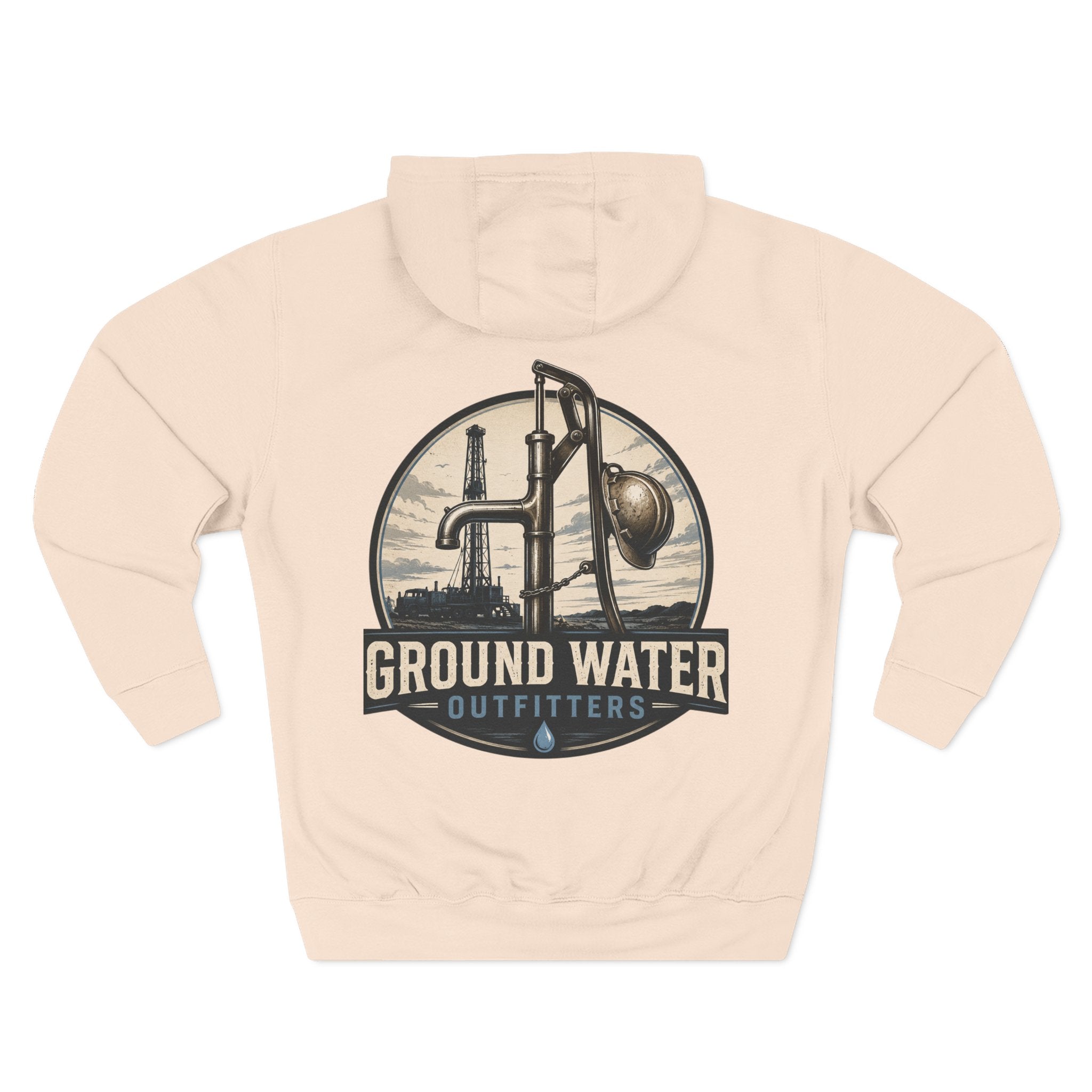 Three-Panel Fleece Hoodie
