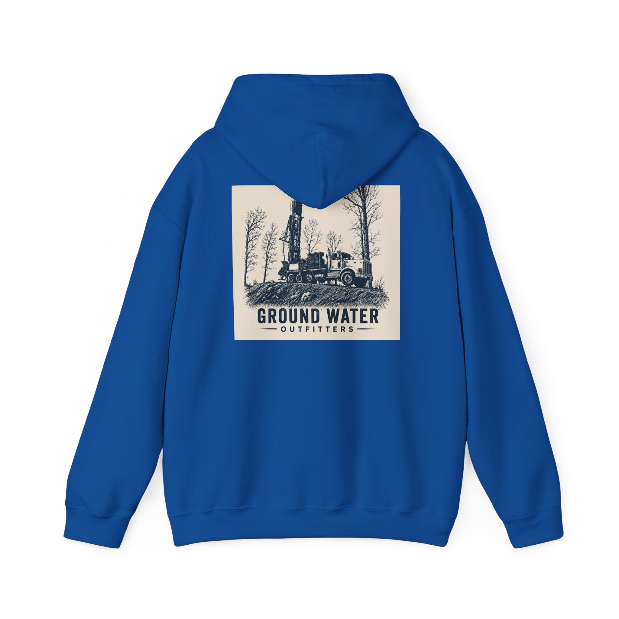 Ground Water Outfitters Hoodie — Vintage Truck Outdoors Pullover