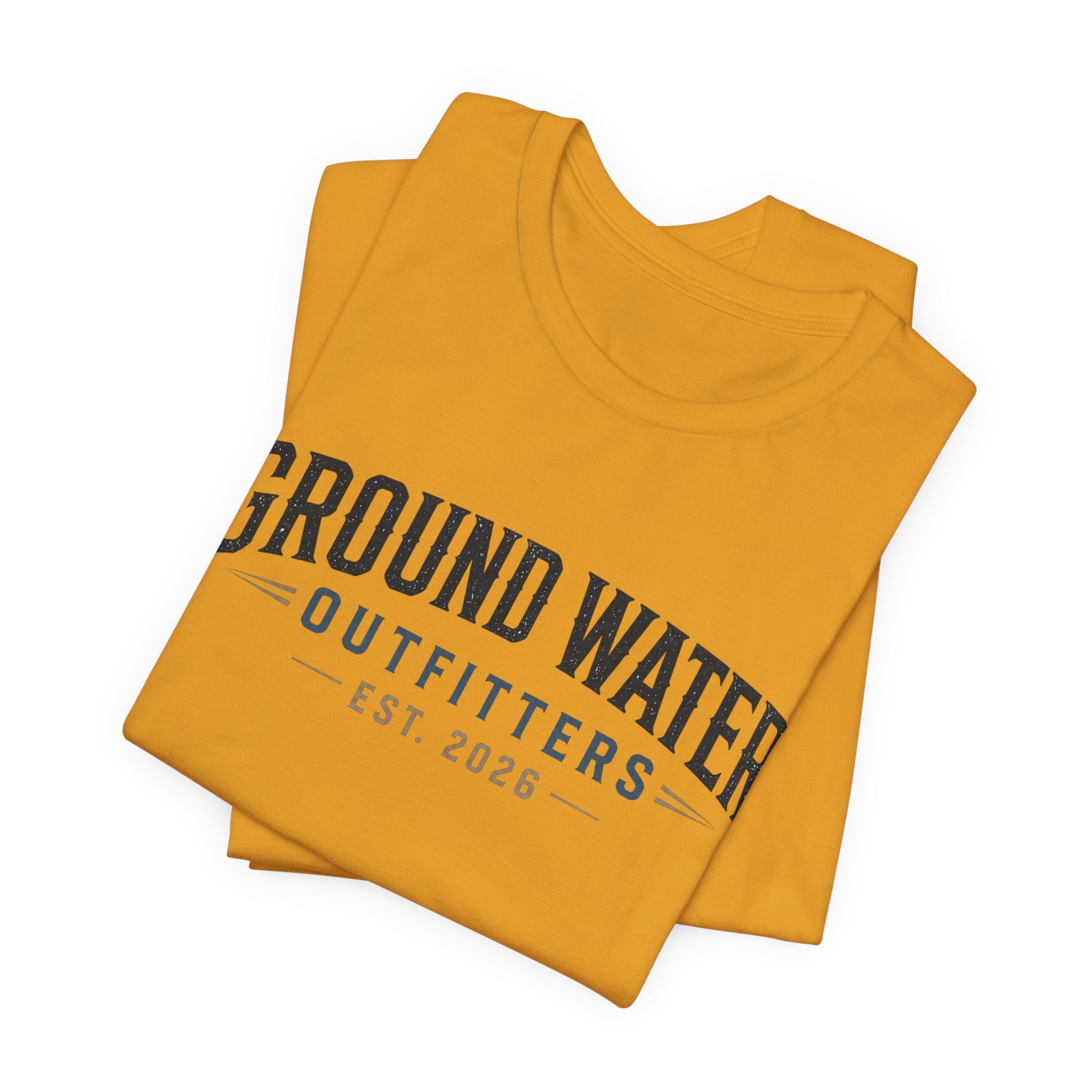 Ground Water Outfitters Tee – 'Ground Water' Arch Logo T‑Shirt