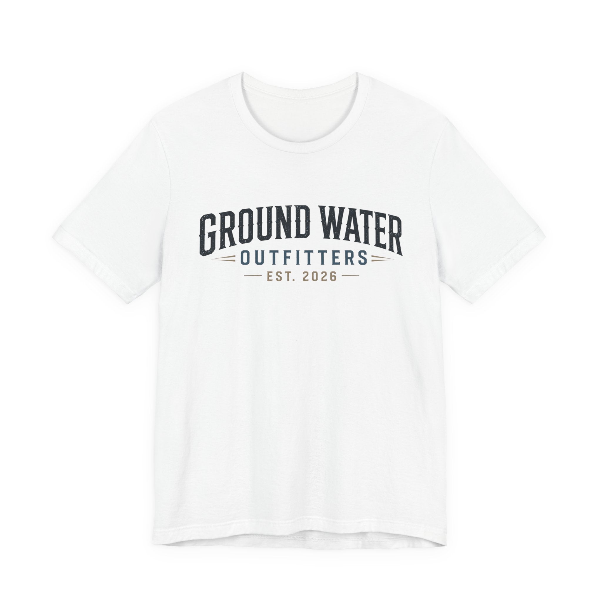 Ground Water Outfitters Tee – 'Ground Water' Arch Logo T‑Shirt