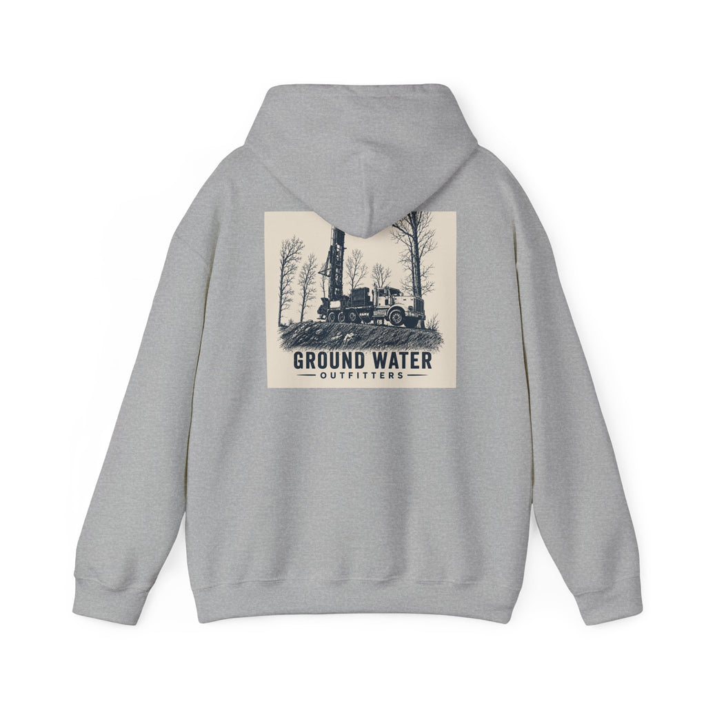 Ground Water Outfitters Hoodie — Vintage Truck Outdoors Pullover