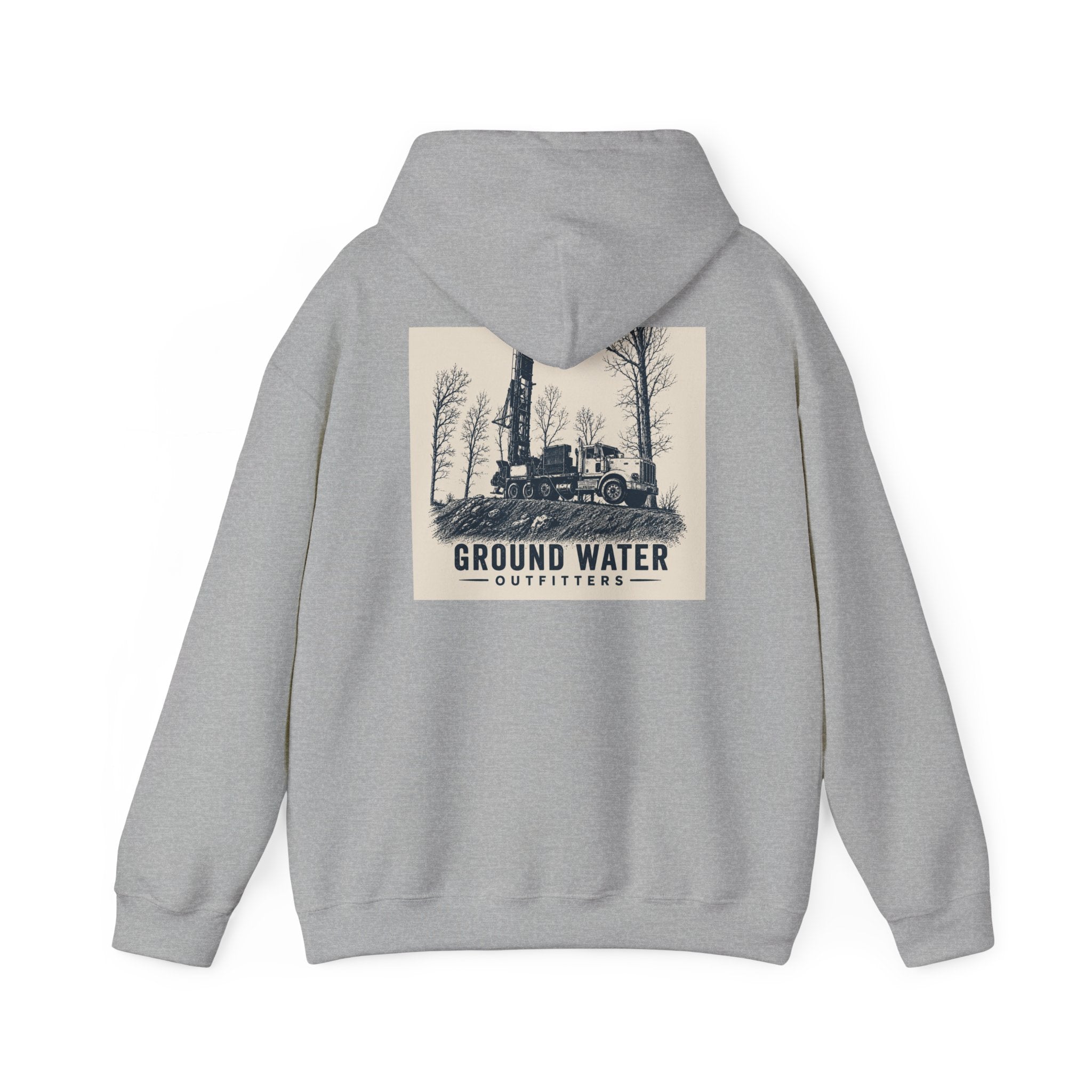 Ground Water Outfitters Hoodie — Vintage Truck Outdoors Pullover