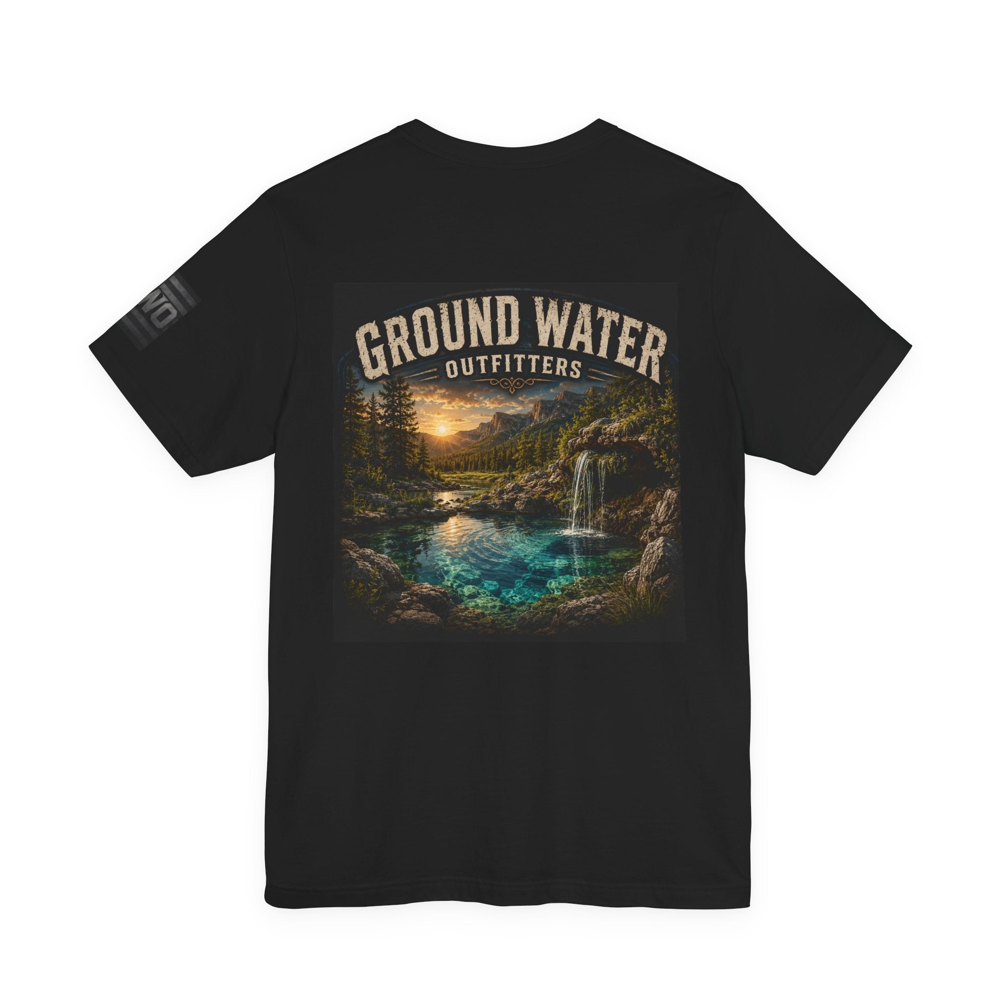 Ground Water Outfitters Nature Graphic Tee — Scenic Mountain Lake T-Shirt