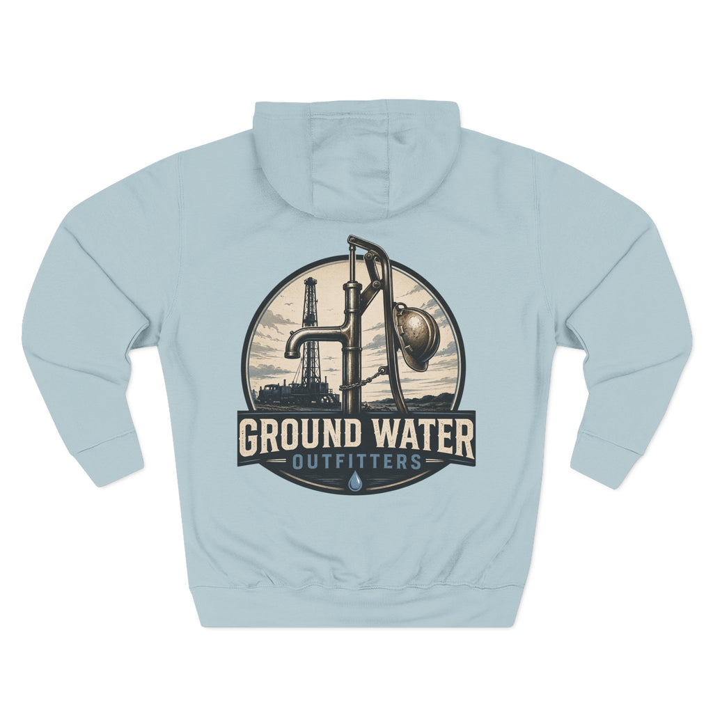 Three-Panel Fleece Hoodie