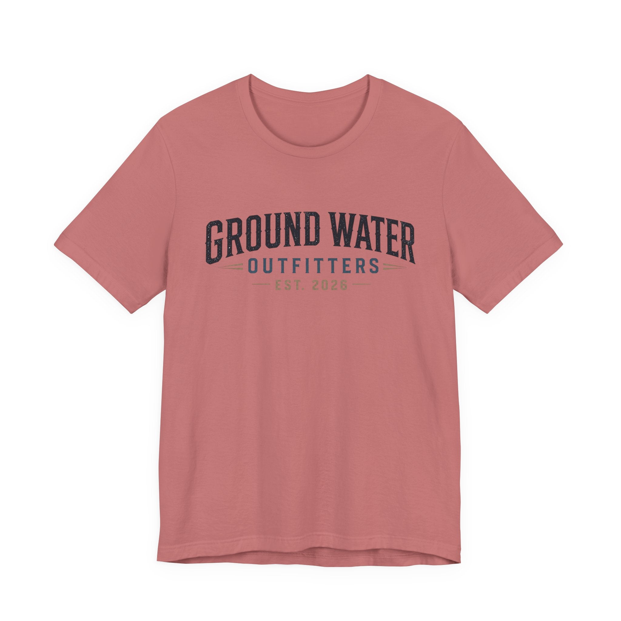 Ground Water Outfitters Tee – 'Ground Water' Arch Logo T‑Shirt
