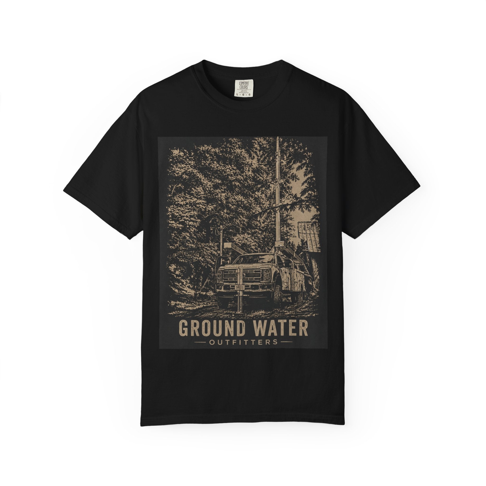 Ground Water Outfitters Truck Tee — Outdoor Adventure Graphic T-Shirt