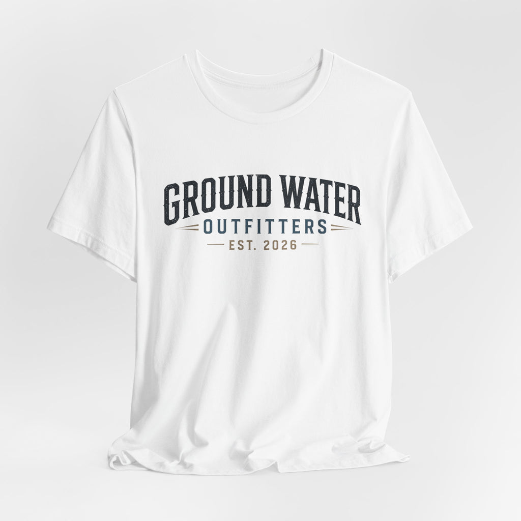 Ground Water Outfitters Tee – 'Ground Water' Arch Logo T‑Shirt