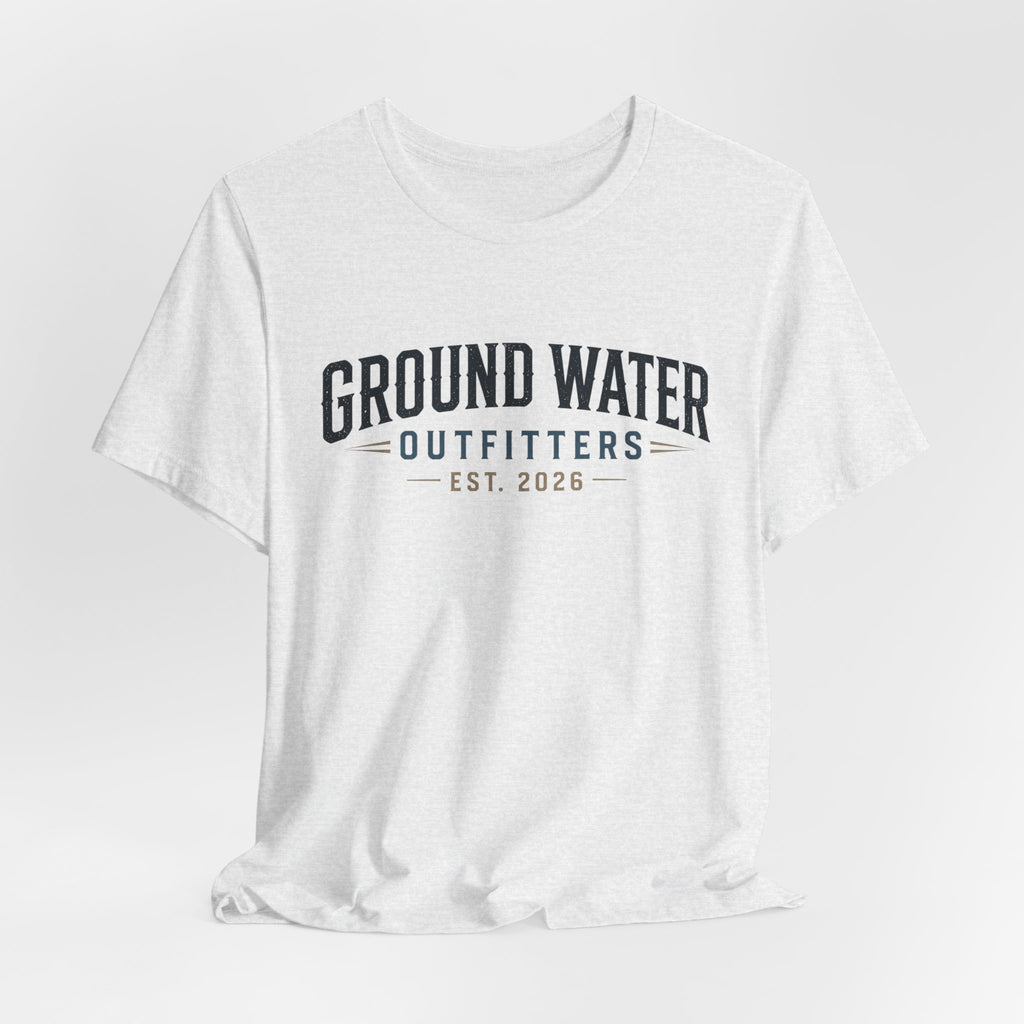 Ground Water Outfitters Tee – 'Ground Water' Arch Logo T‑Shirt