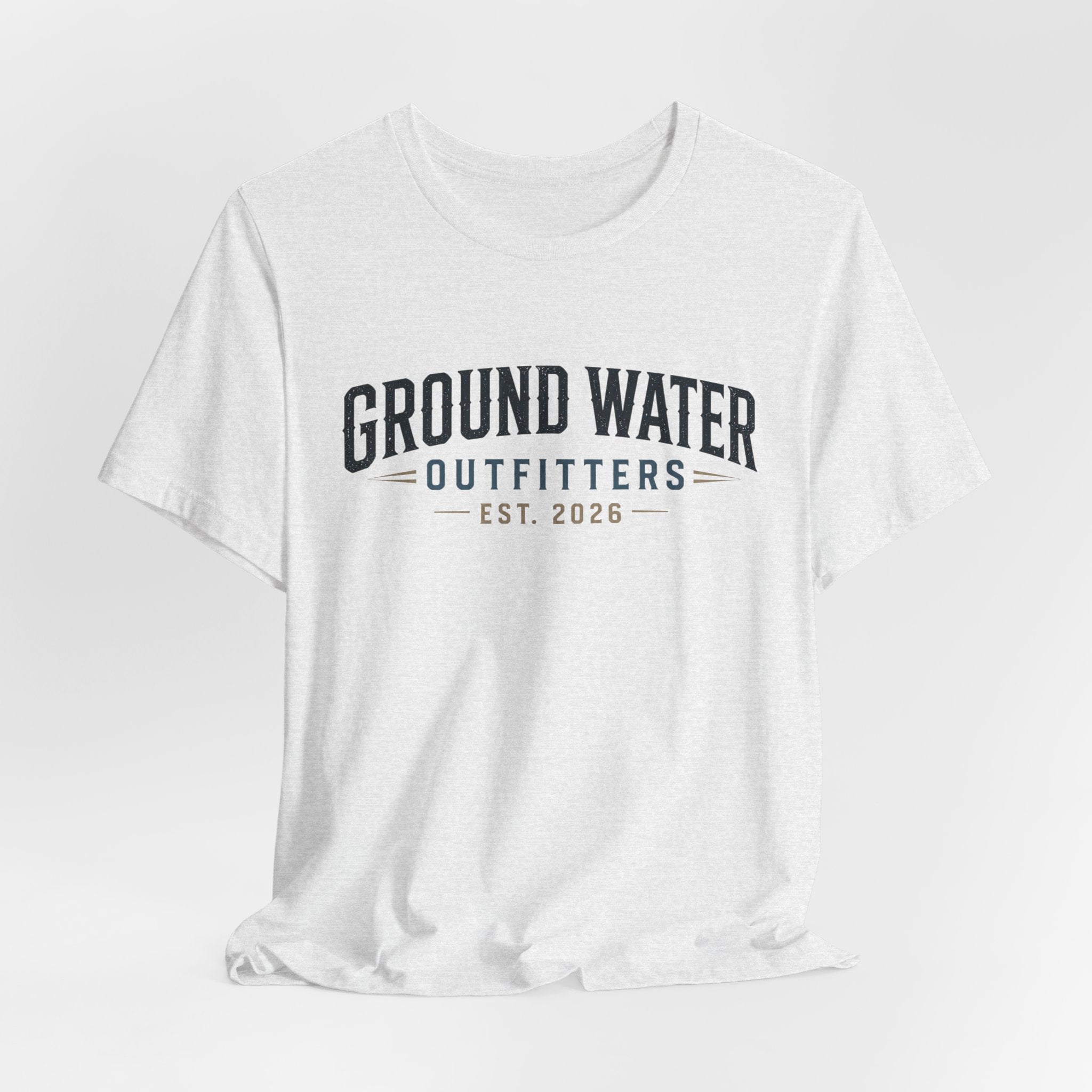 Ground Water Outfitters Tee – 'Ground Water' Arch Logo T‑Shirt