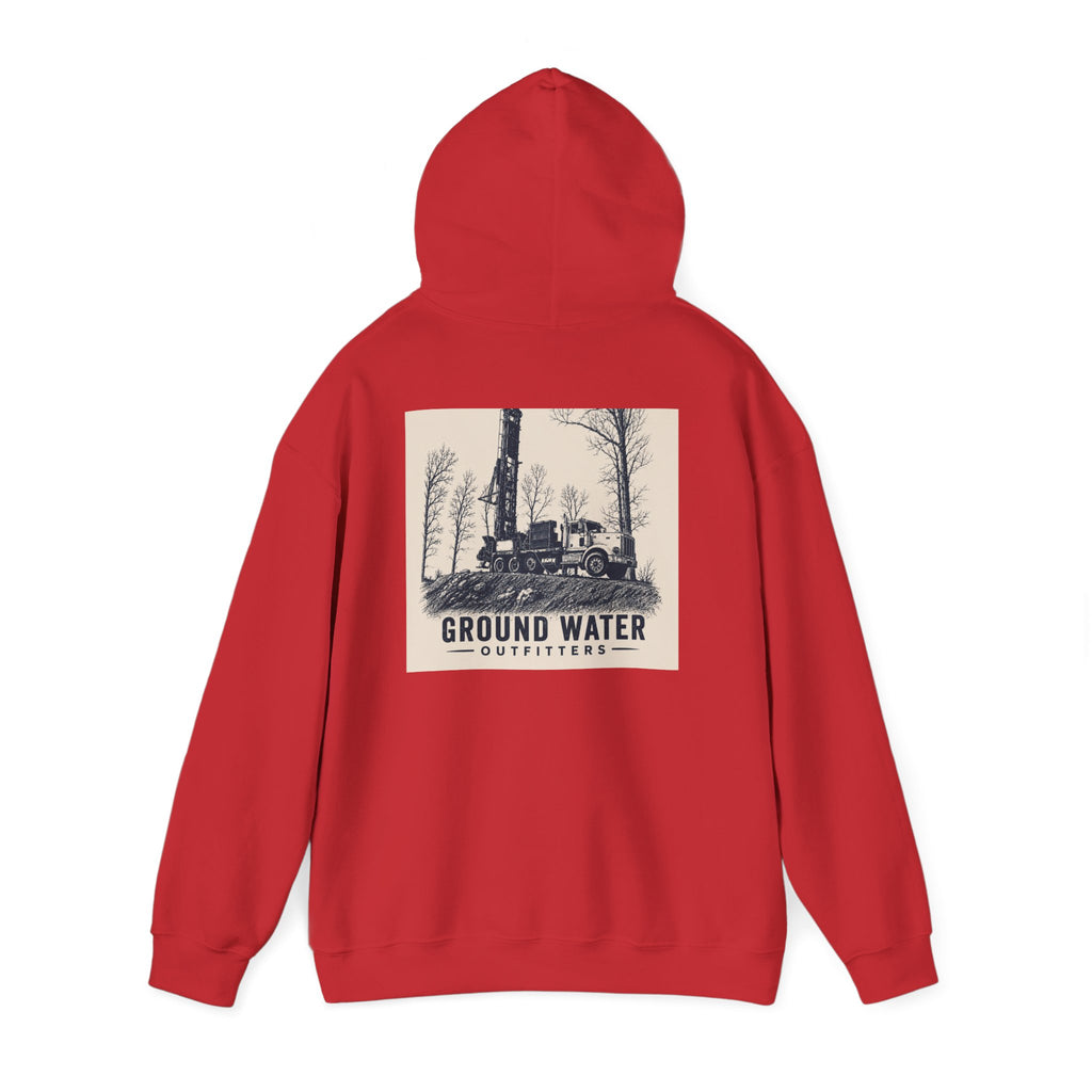 Ground Water Outfitters Hoodie — Vintage Truck Outdoors Pullover