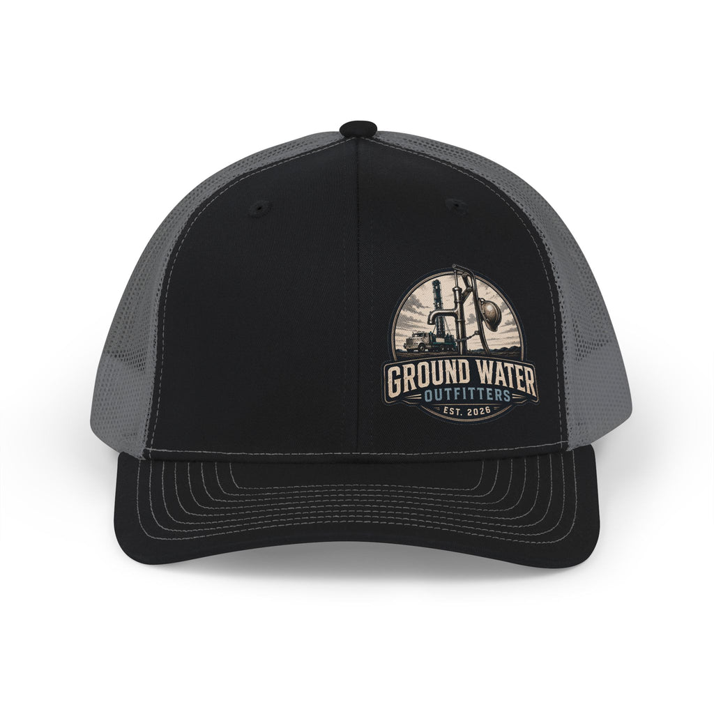 Ground Water Outfitters Snapback Trucker Cap – Vintage Fishing Logo Hat