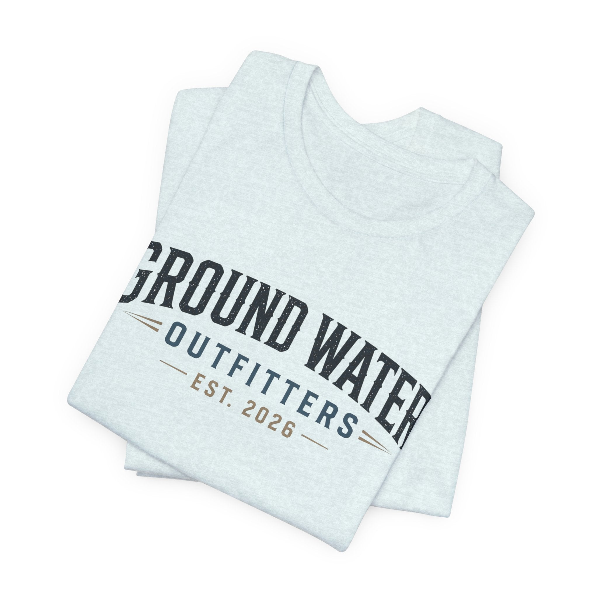 Ground Water Outfitters Tee – 'Ground Water' Arch Logo T‑Shirt