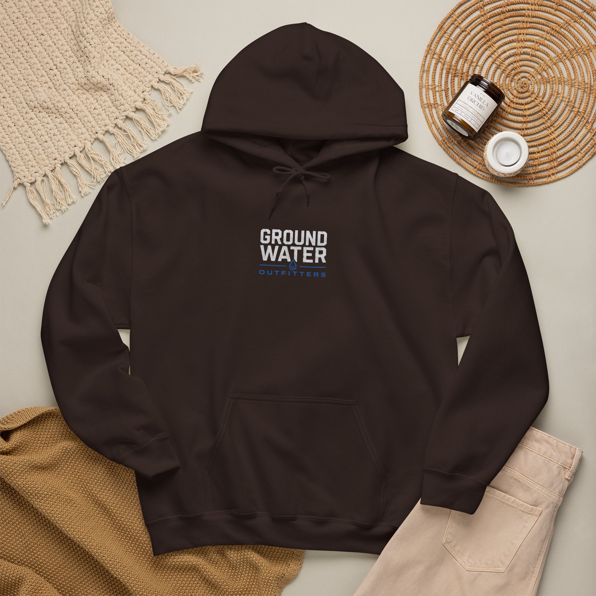 Ground Water Outfitters Hoodie — Vintage Truck Outdoors Pullover
