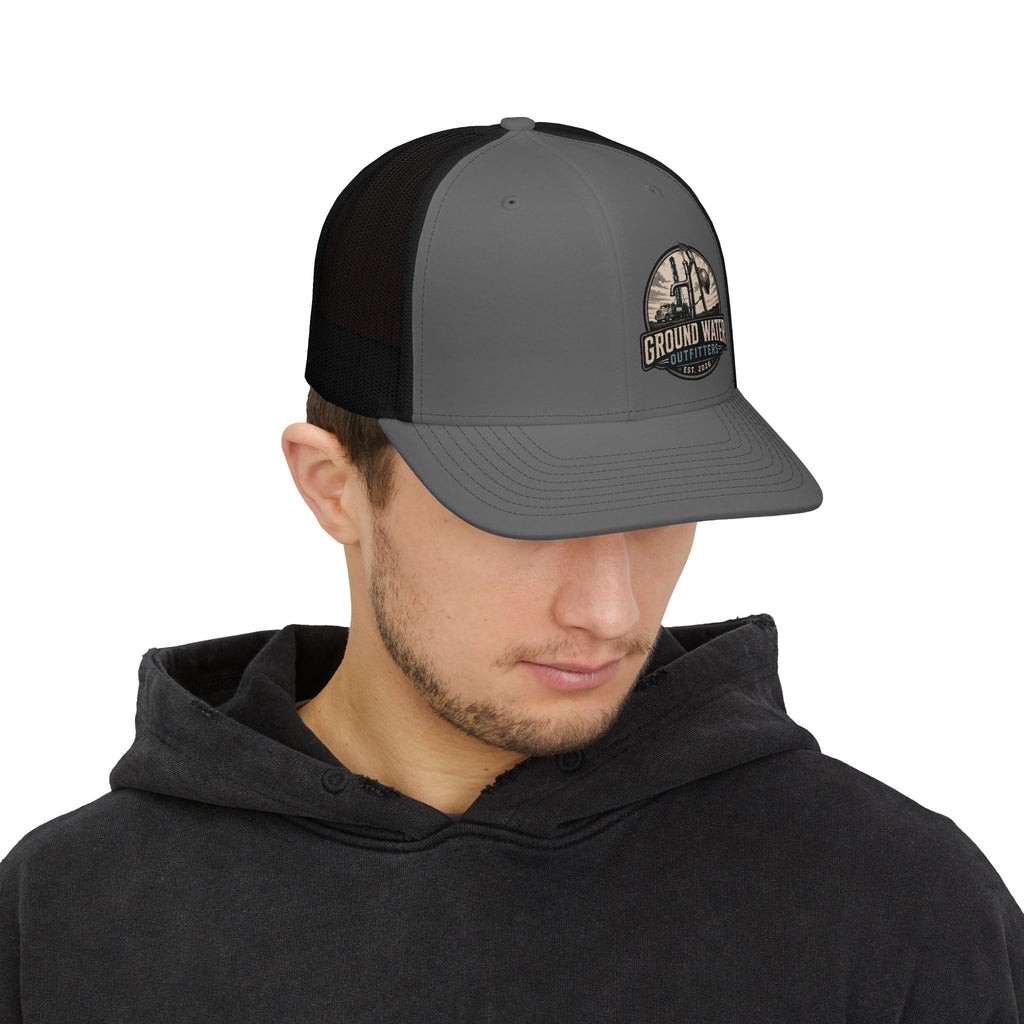 Ground Water Outfitters Snapback Trucker Cap – Vintage Fishing Logo Hat