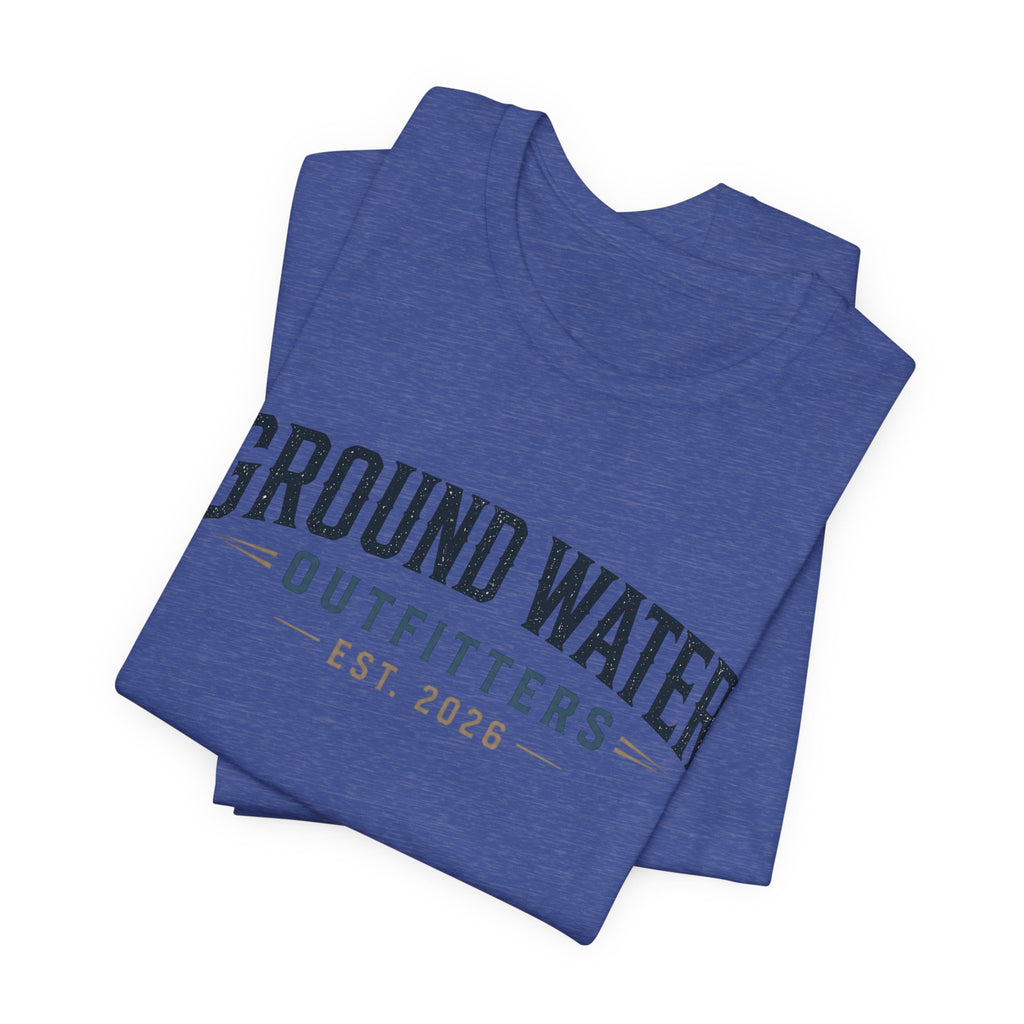 Ground Water Outfitters Tee – 'Ground Water' Arch Logo T‑Shirt
