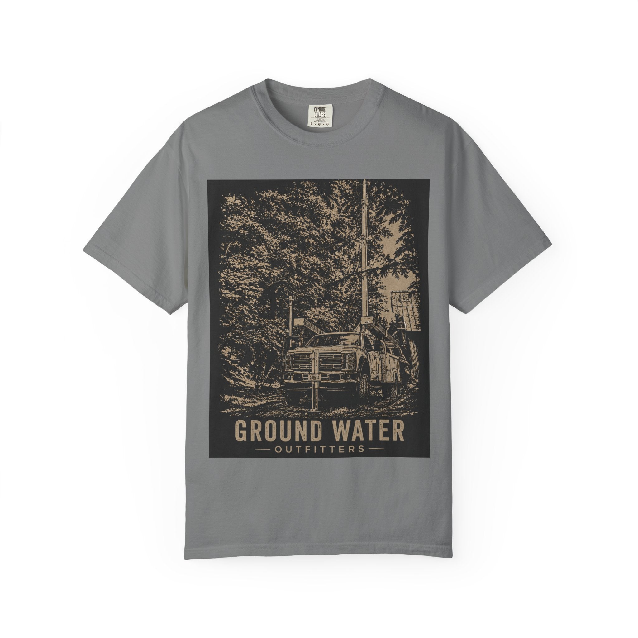 Ground Water Outfitters Truck Tee — Outdoor Adventure Graphic T-Shirt