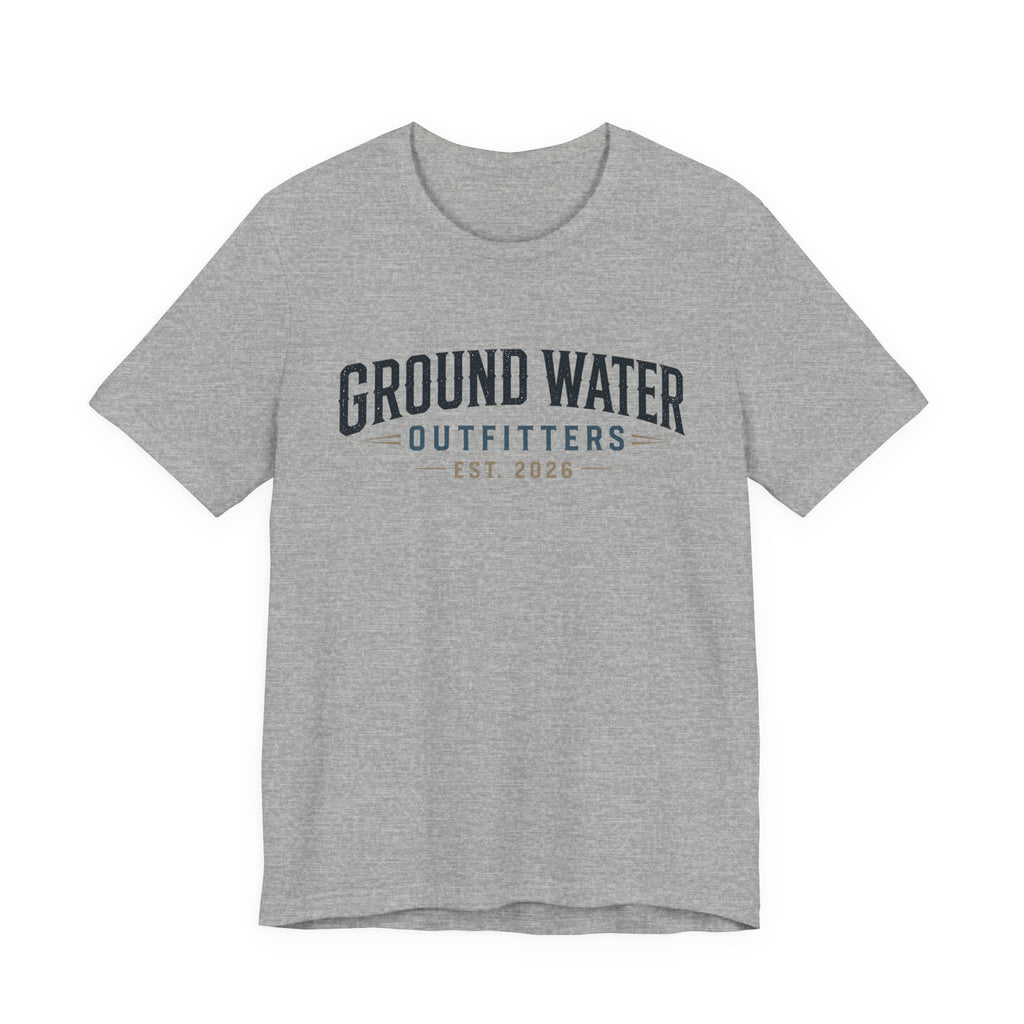 Ground Water Outfitters Tee – 'Ground Water' Arch Logo T‑Shirt